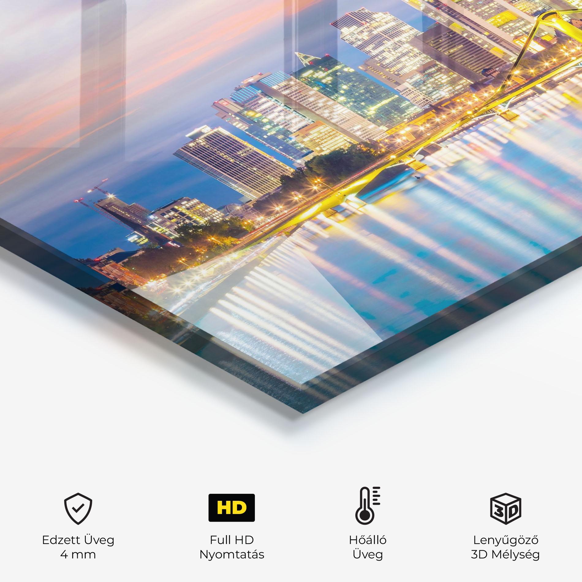 Konyhai üveg hátfal Germany Sunset mockup 2