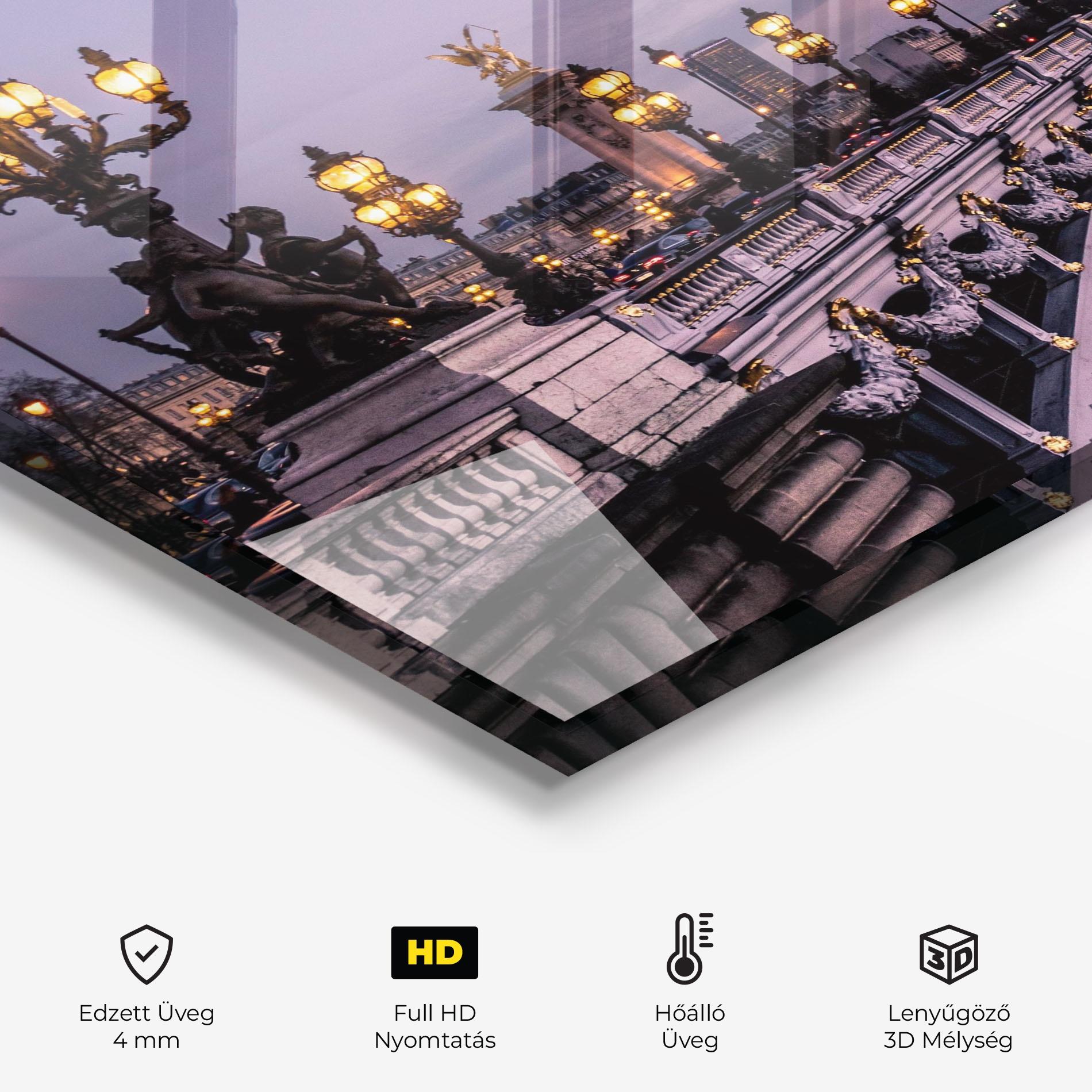 Konyhai üveg hátfal Paris Bidge mockup 2