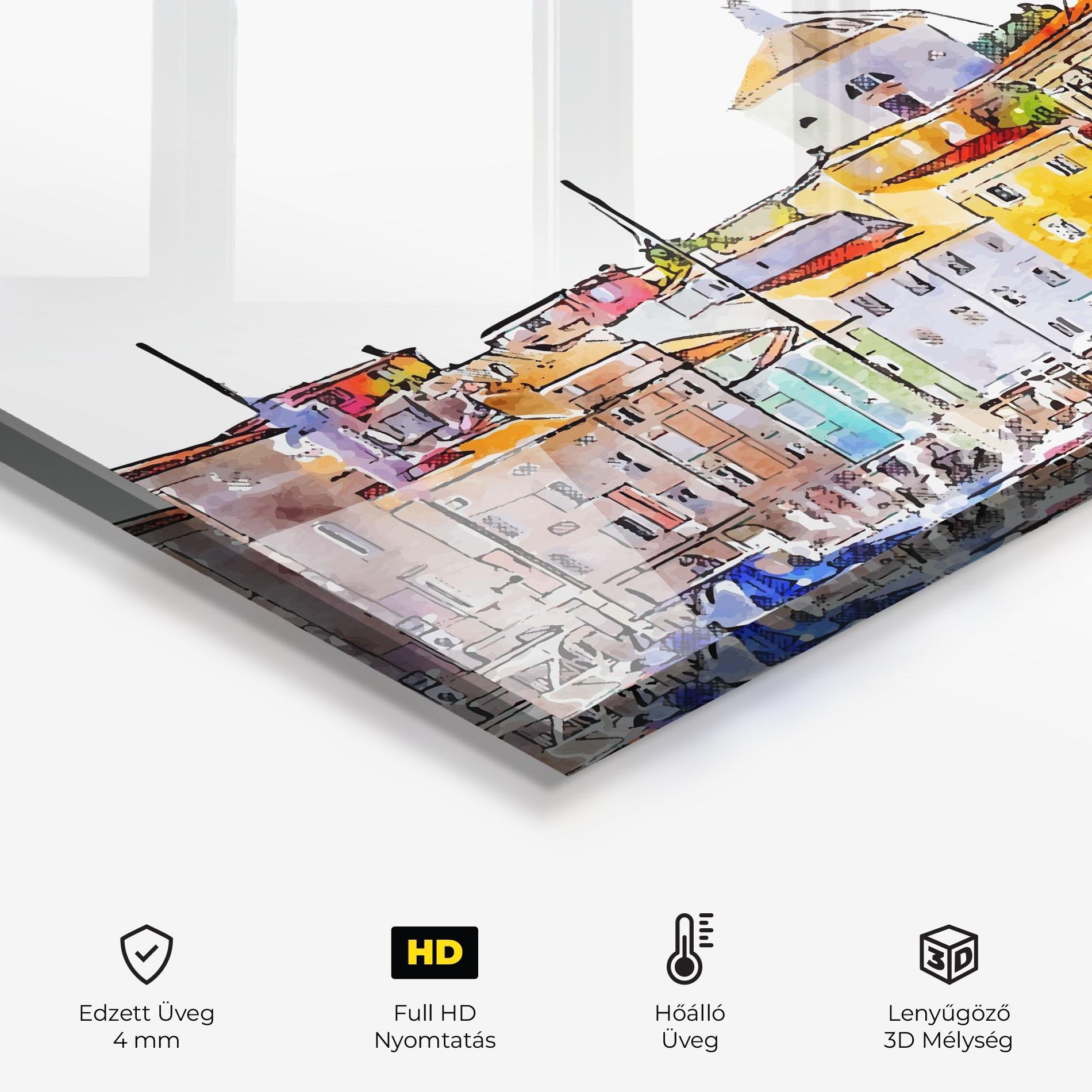 Konyhai üveg hátfal Piran Slovenia mockup 2