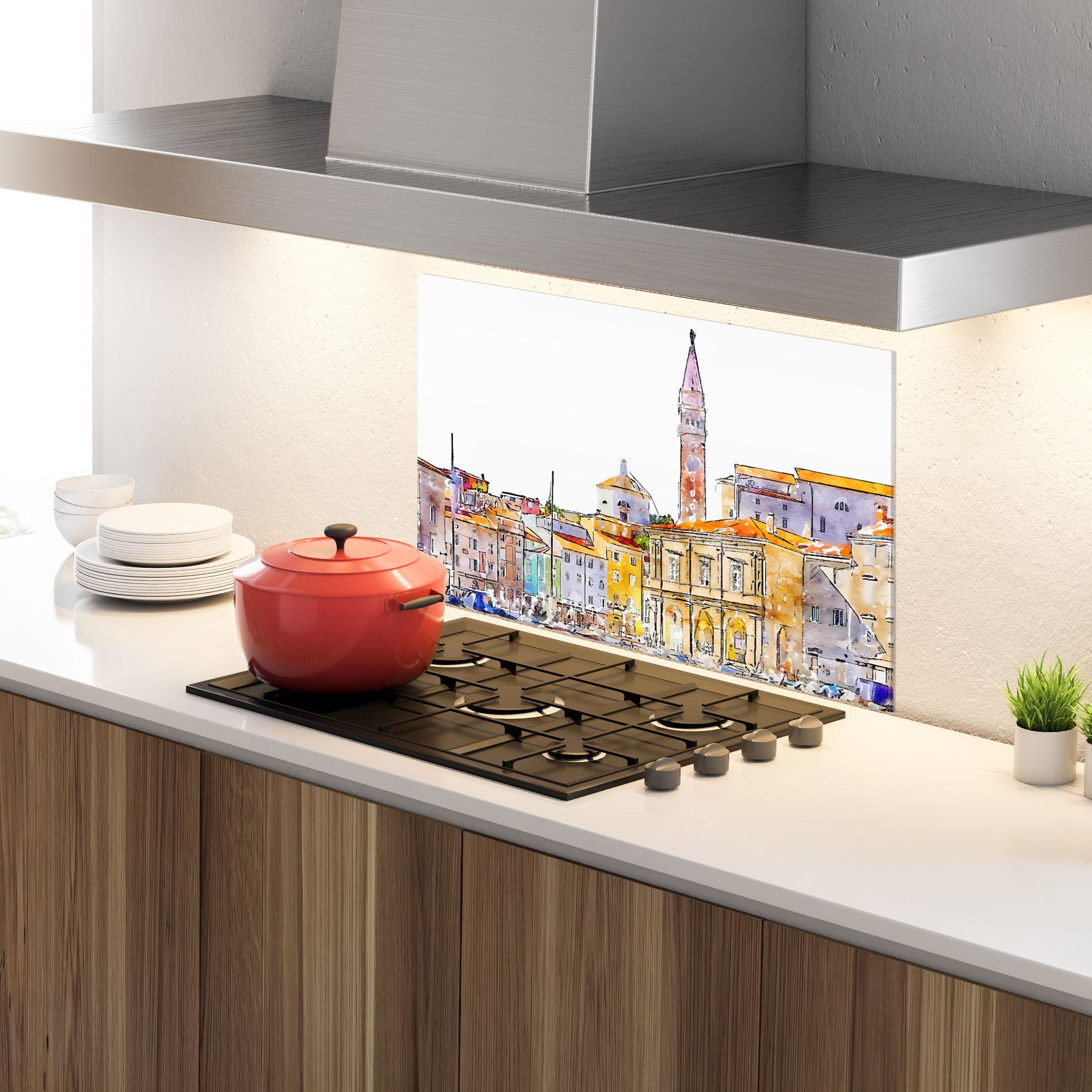 Konyhai üveg hátfal Piran Slovenia mockup 4
