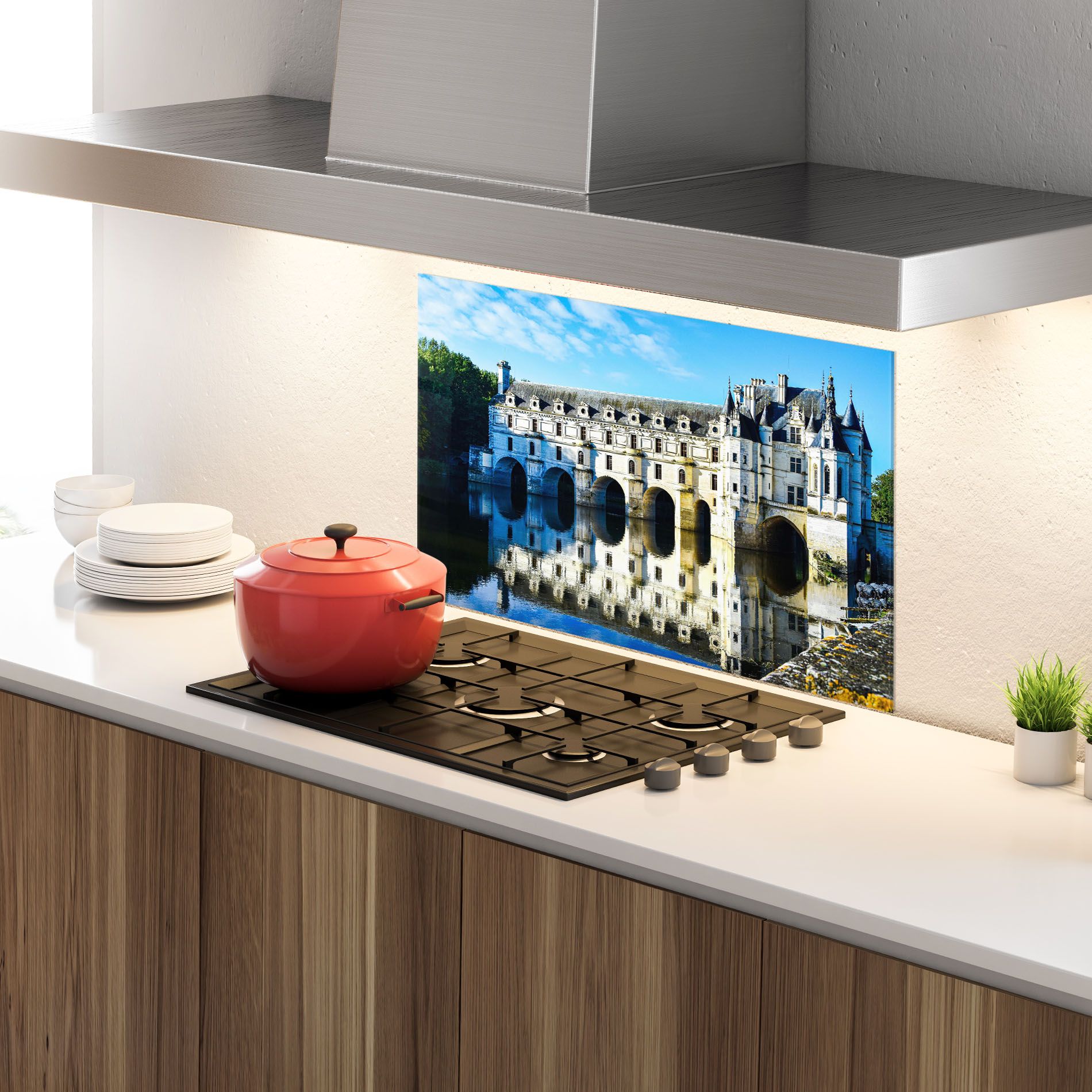 White Building Reflection mockup 4