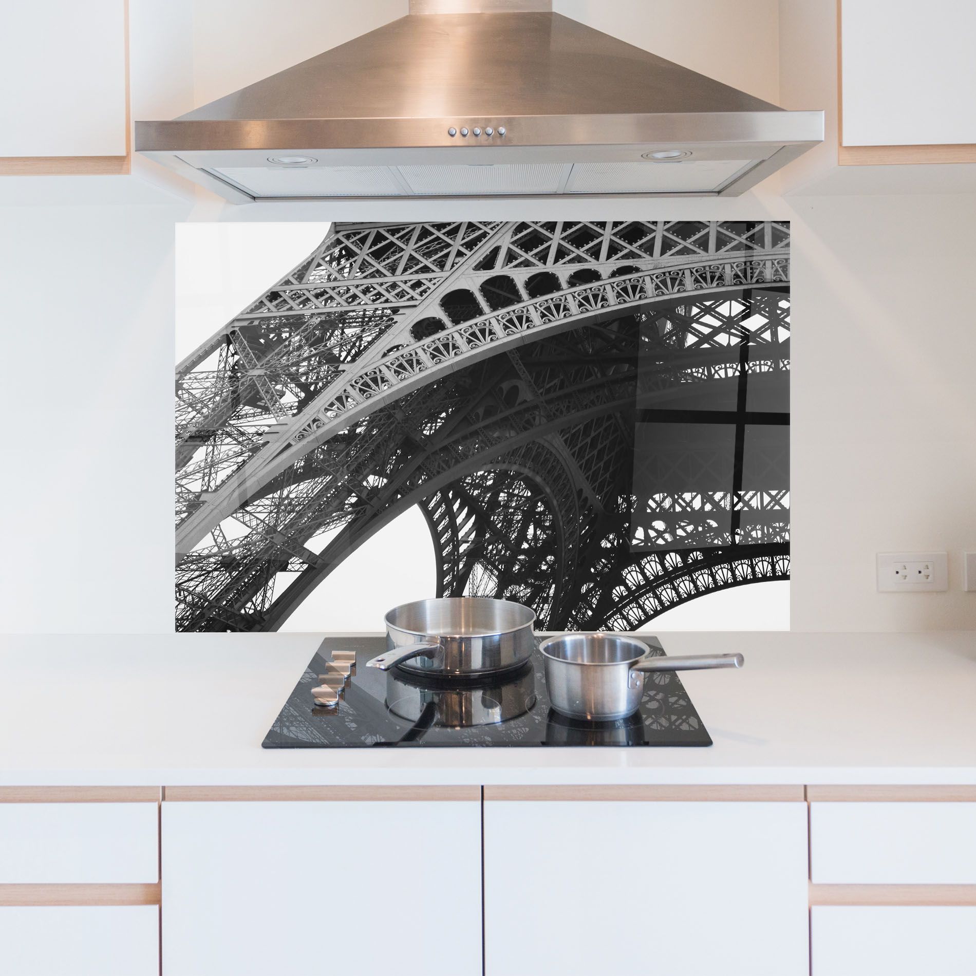 Grey Eiffel Tower mockup 5
