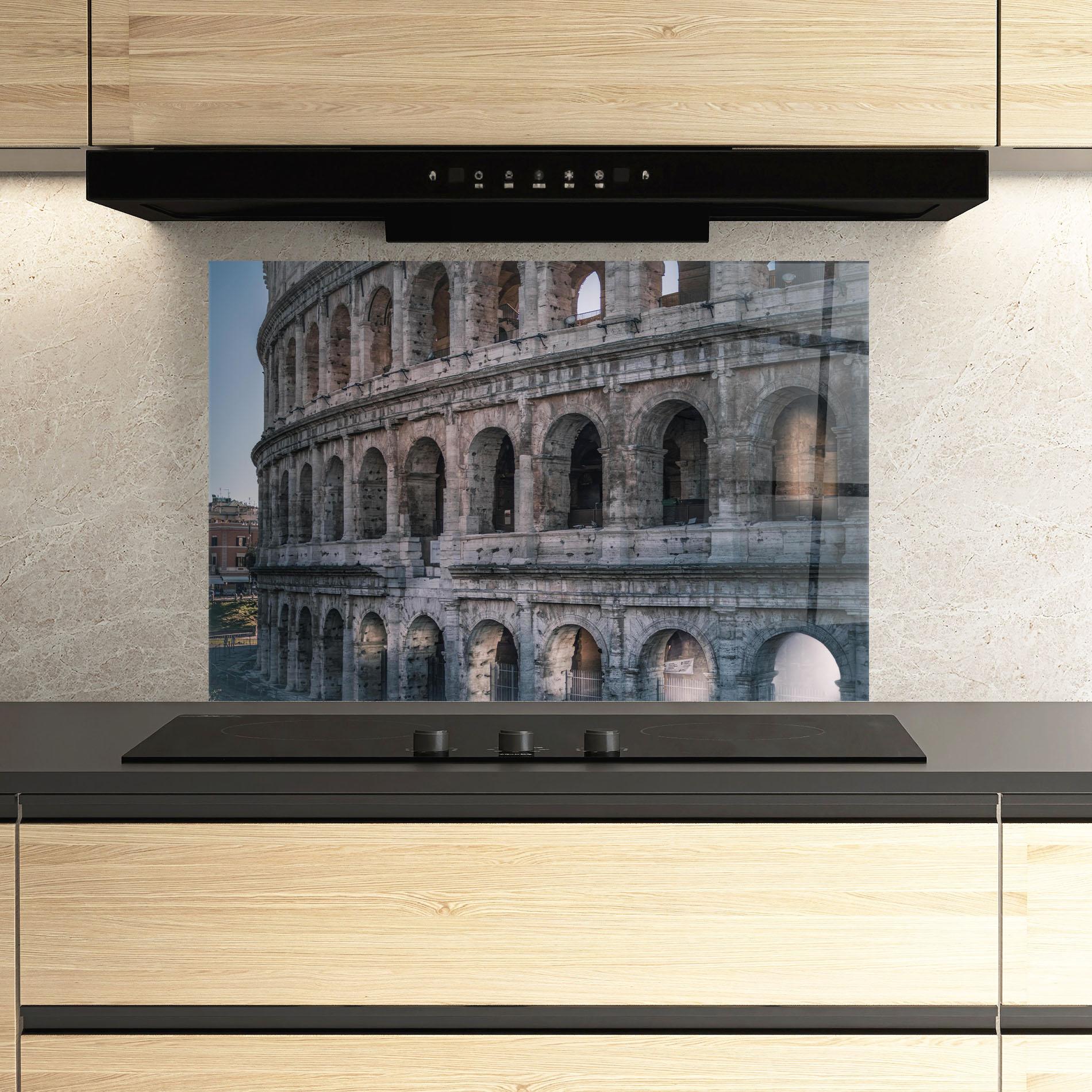 Konyhai üveg hátfal Colosseum Roma mockup 3