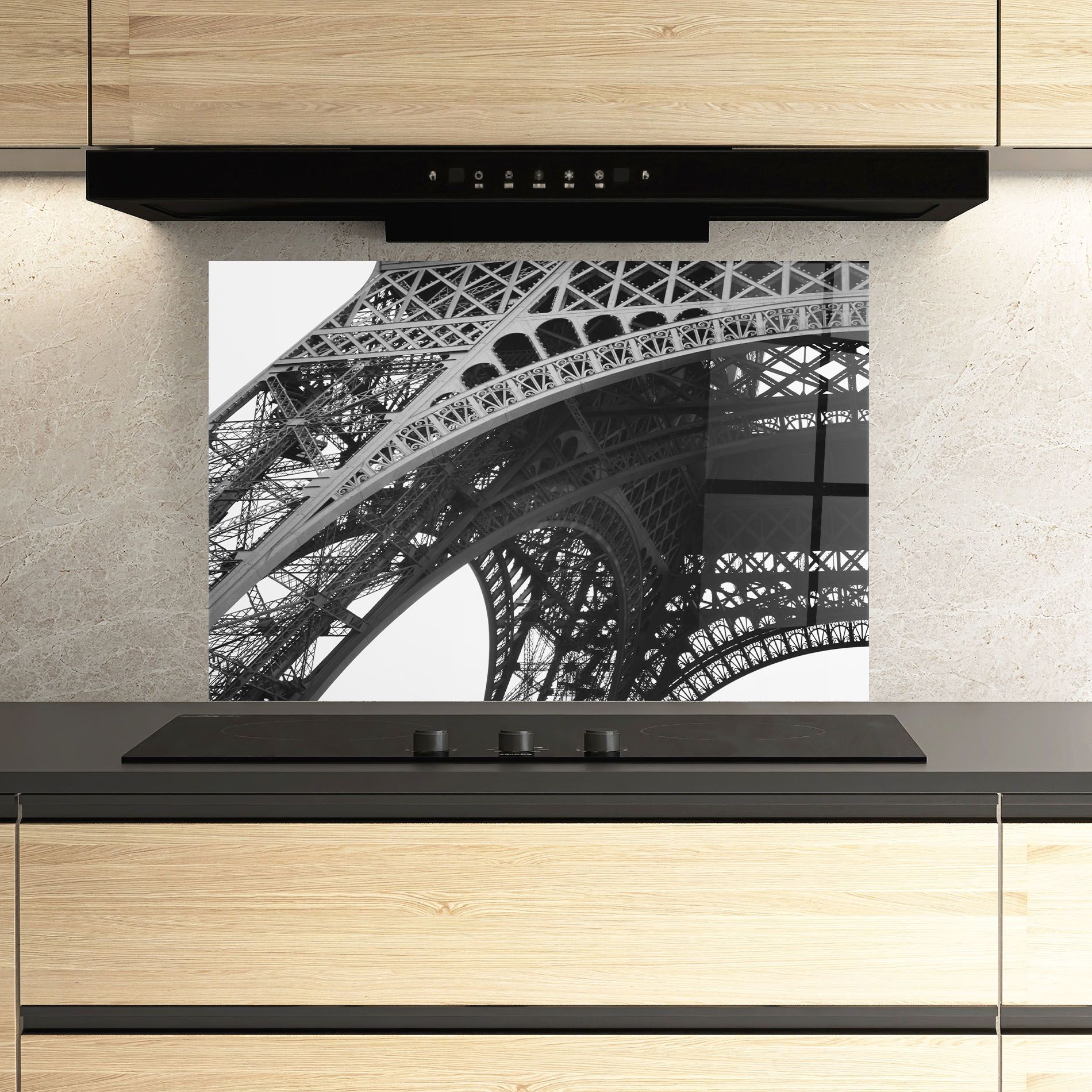Grey Eiffel Tower mockup 3
