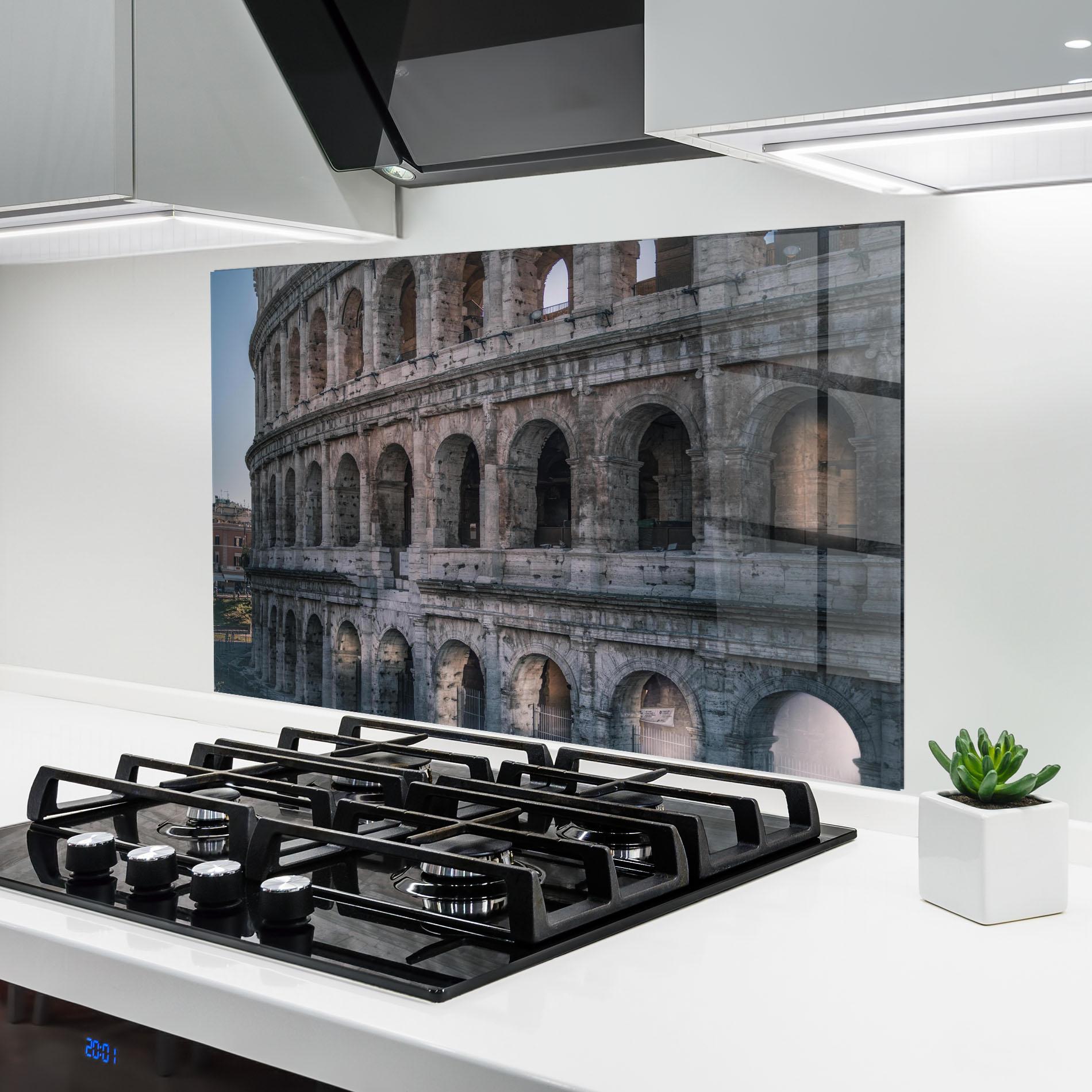 Konyhai üveg hátfal Colosseum Roma mockup 6