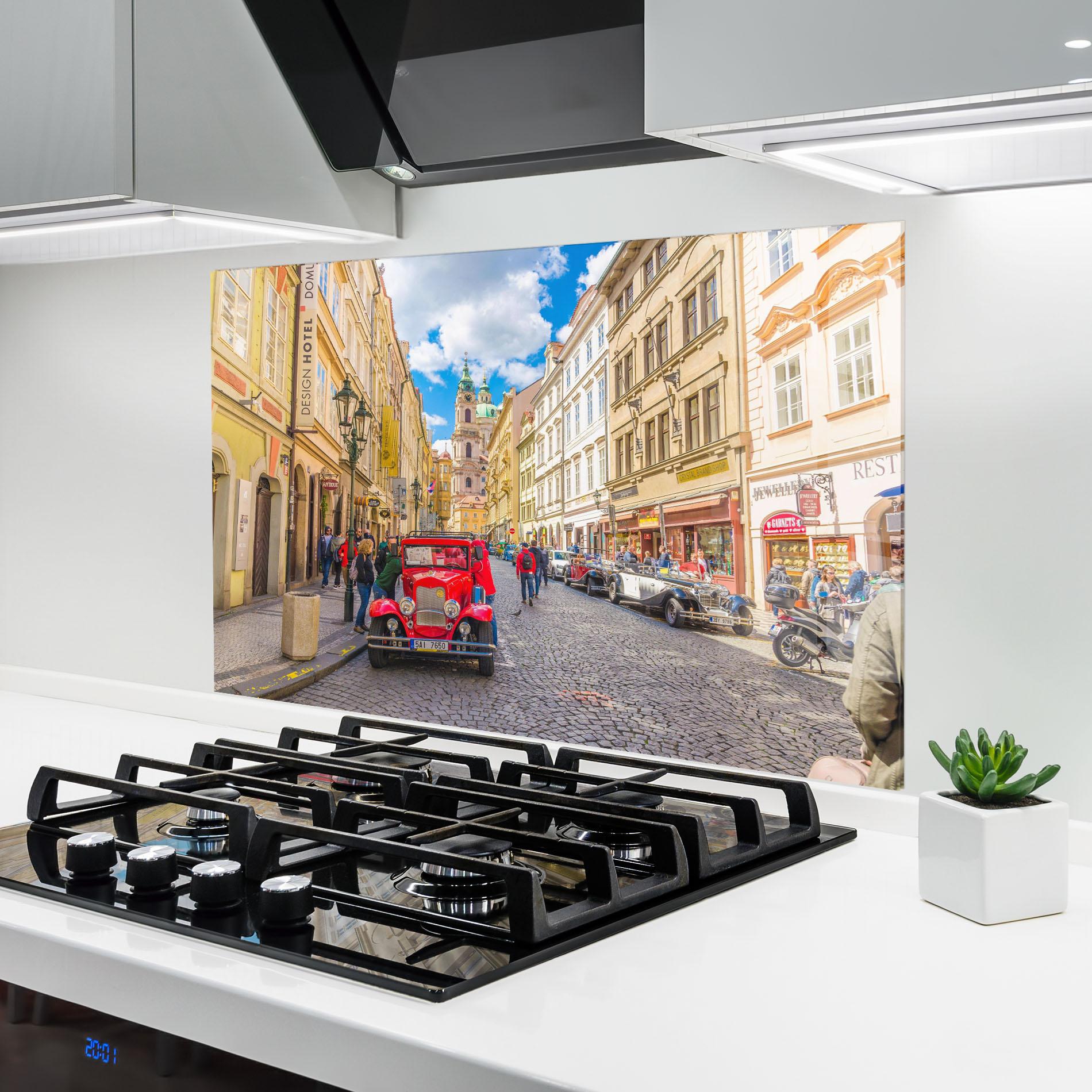 Konyhai üveg hátfal Czech Republic Car mockup 6