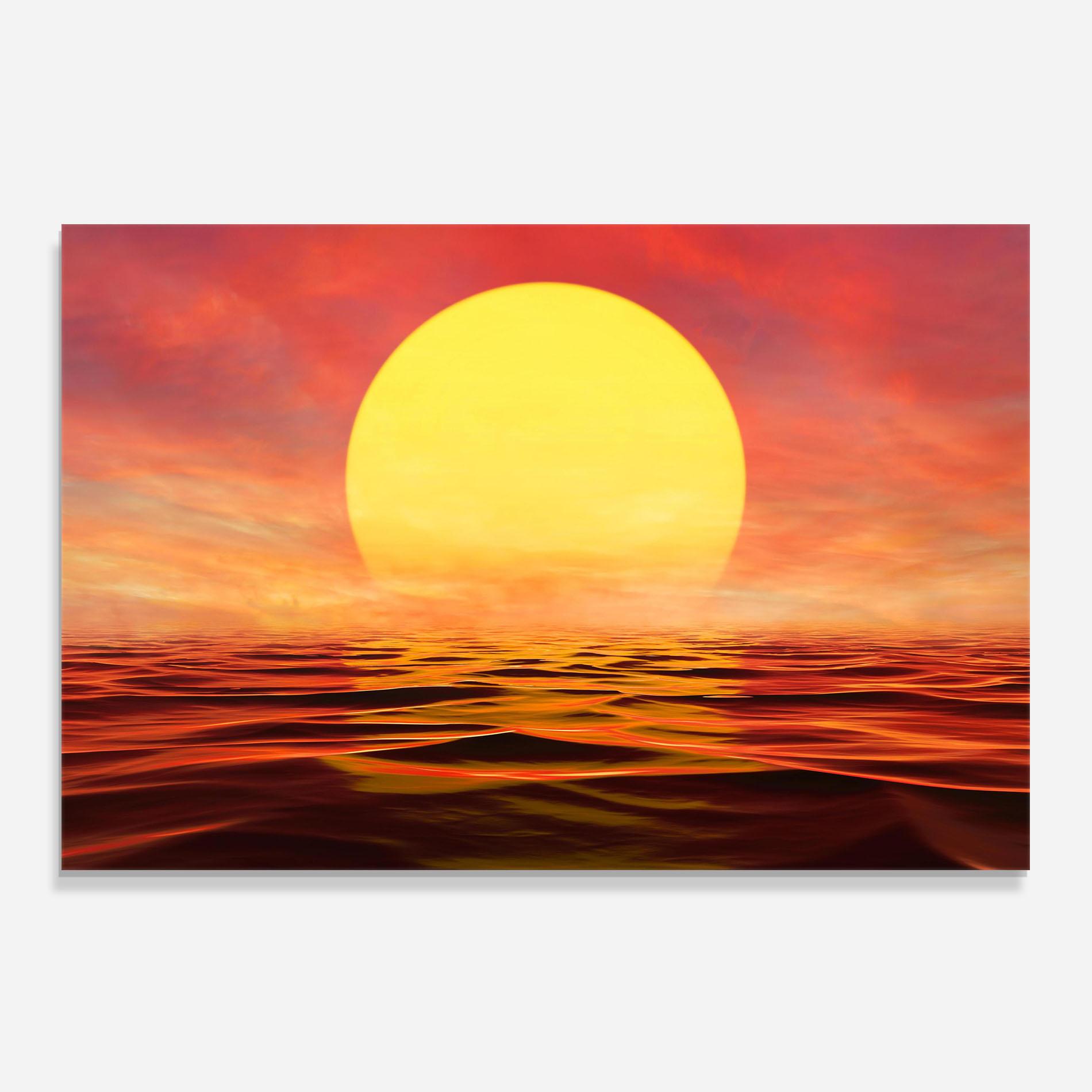 Konyhai üveg hátfal Clouds Reflection Sky mockup 0