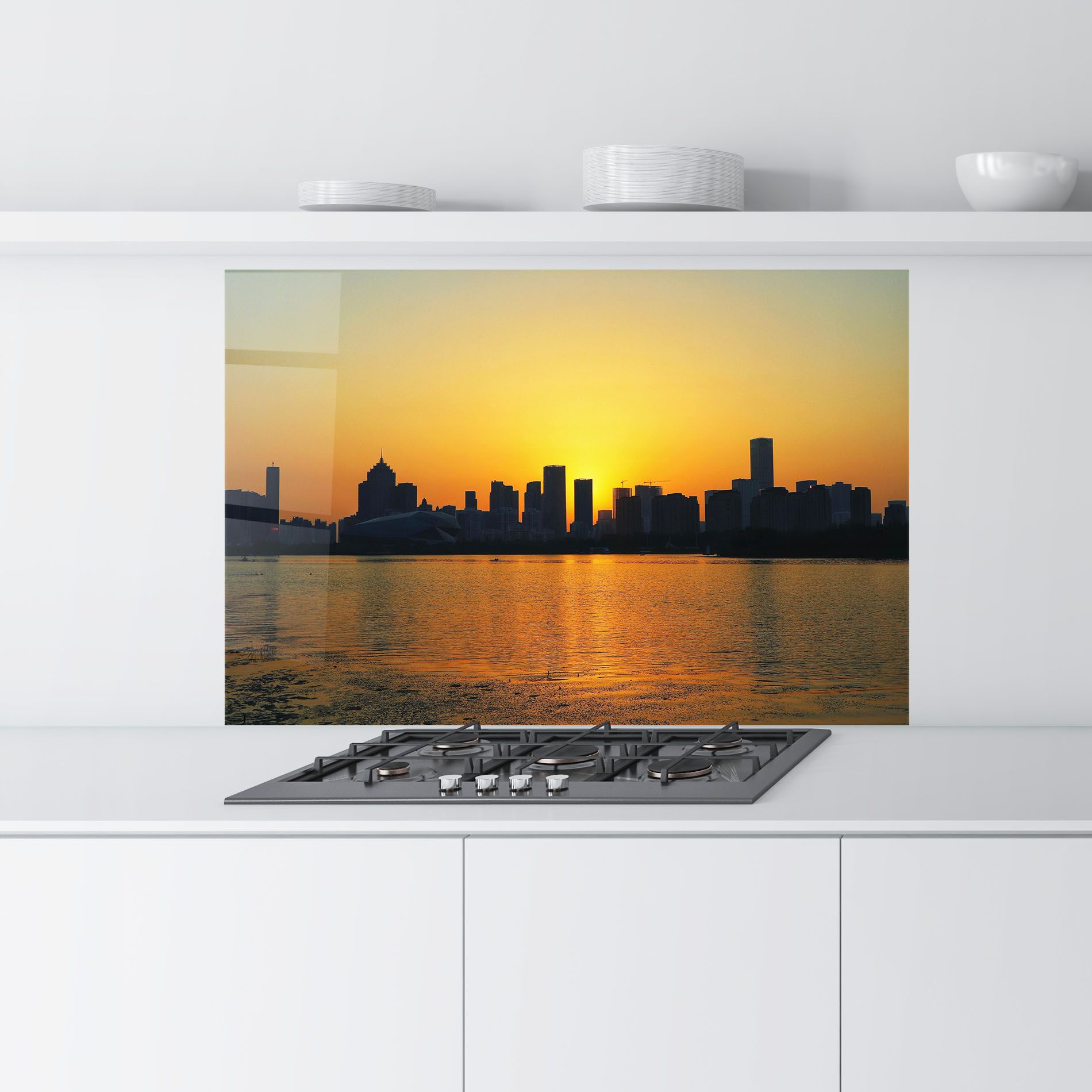City Building Sunset mockup 9