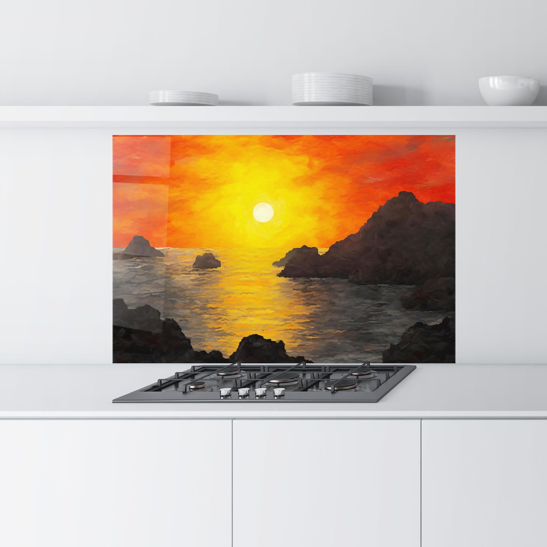 Mountains Rocks Painting mockup 9