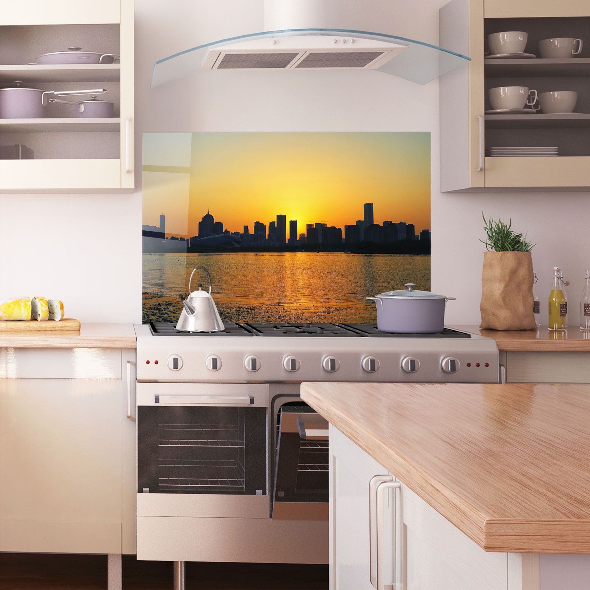 City Building Sunset mockup 1