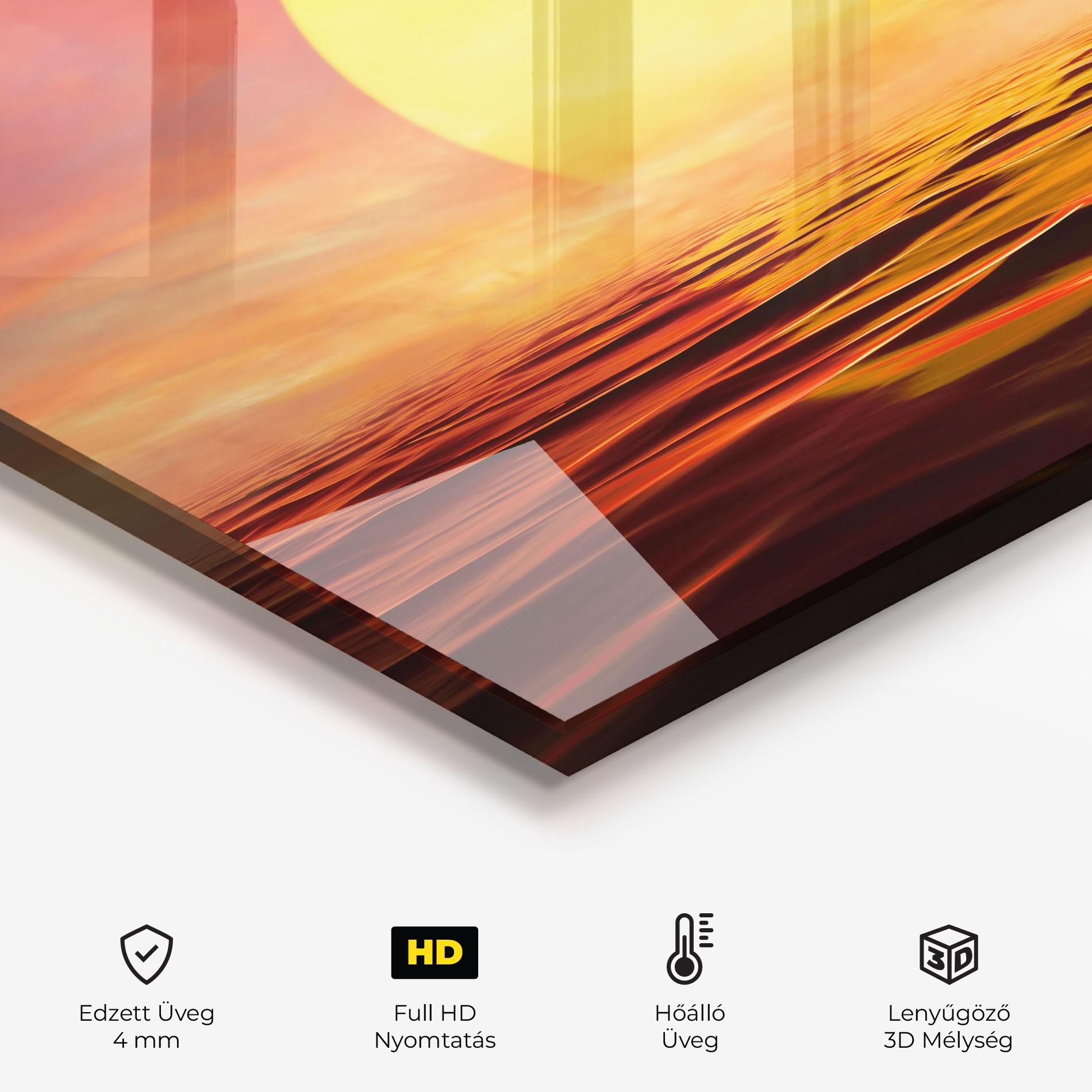 Konyhai üveg hátfal Clouds Reflection Sky mockup 2