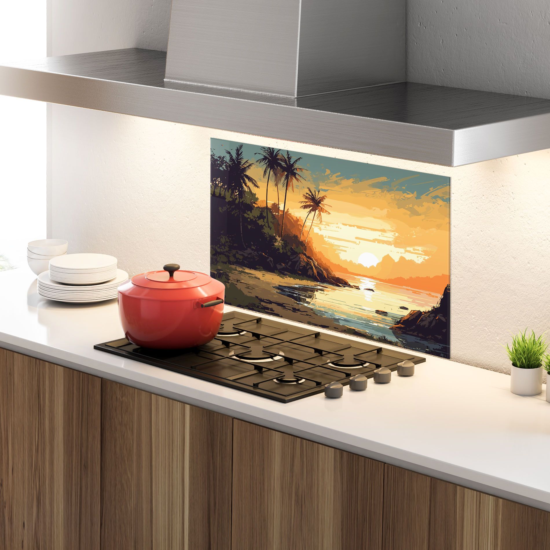 Green Yellow Sunset mockup 4