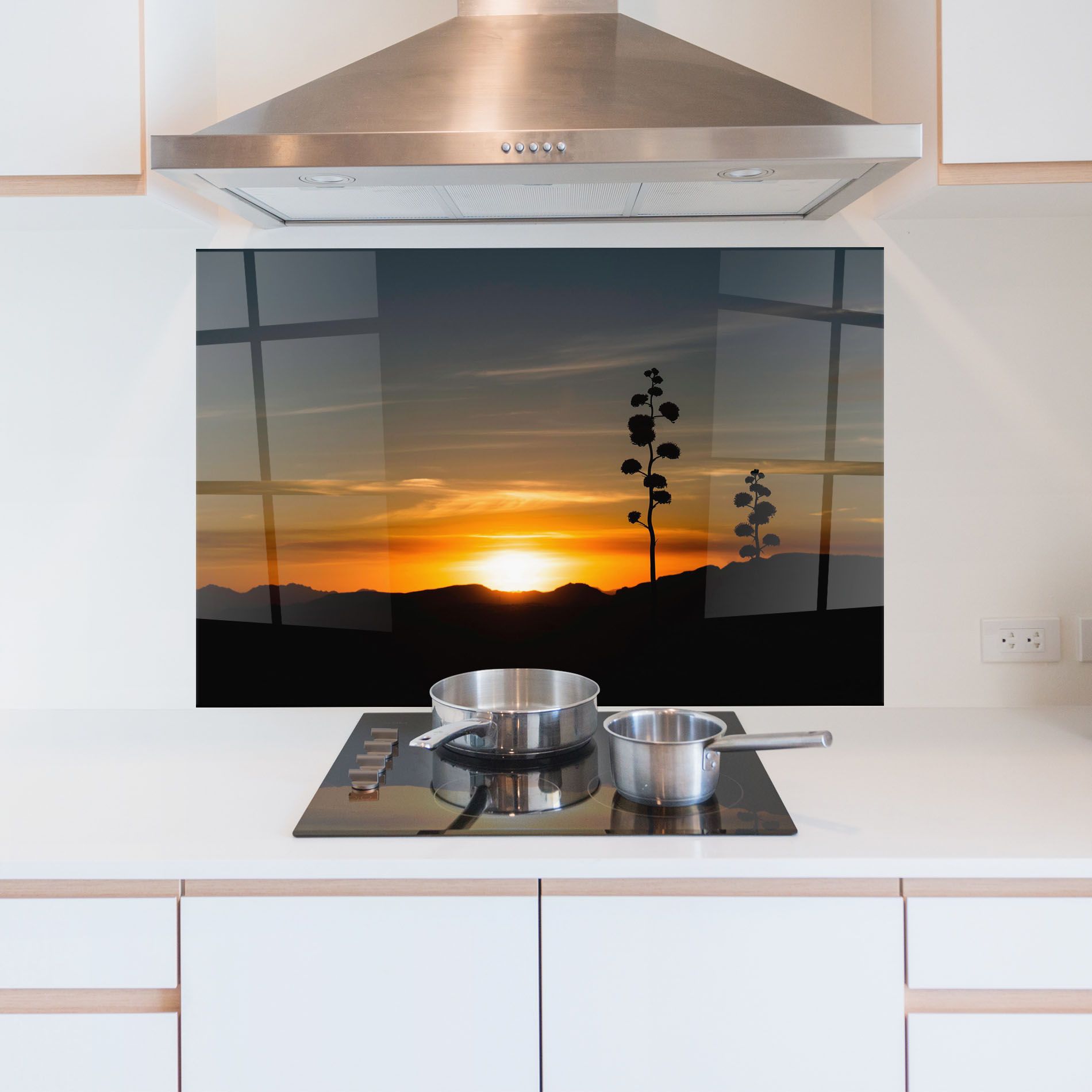 Leaves Shilouette Sunset mockup 5