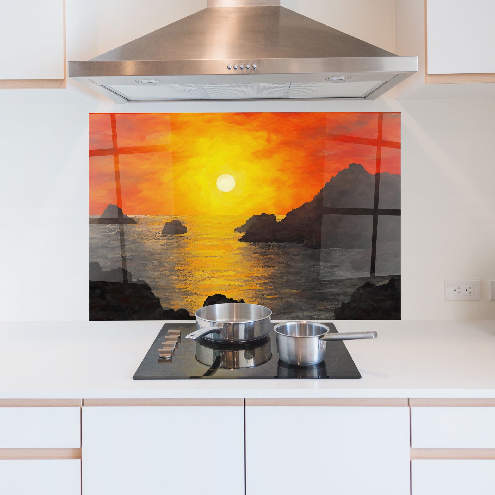 Mountains Rocks Painting mockup 5