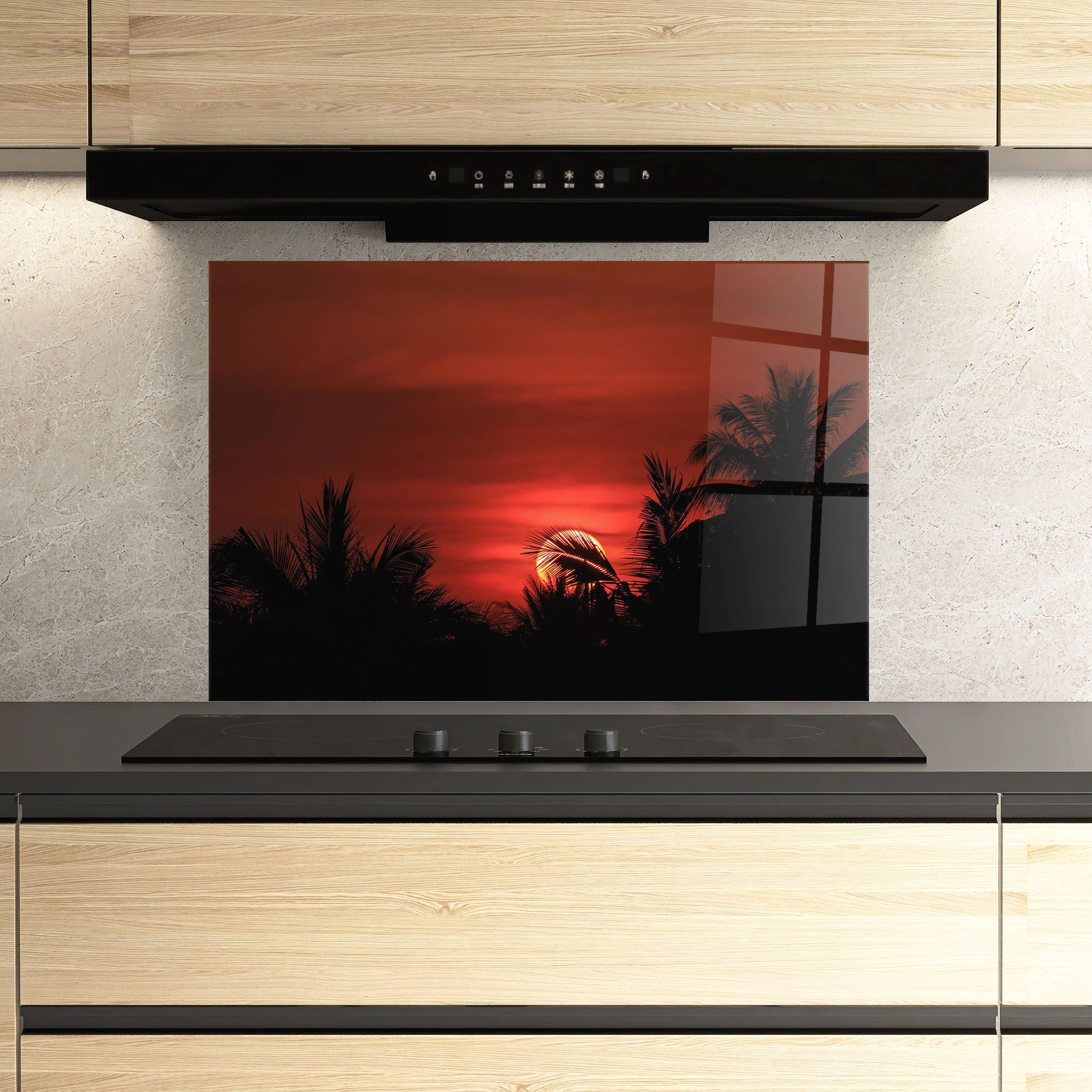 Coconuts Tree Sunset mockup 3