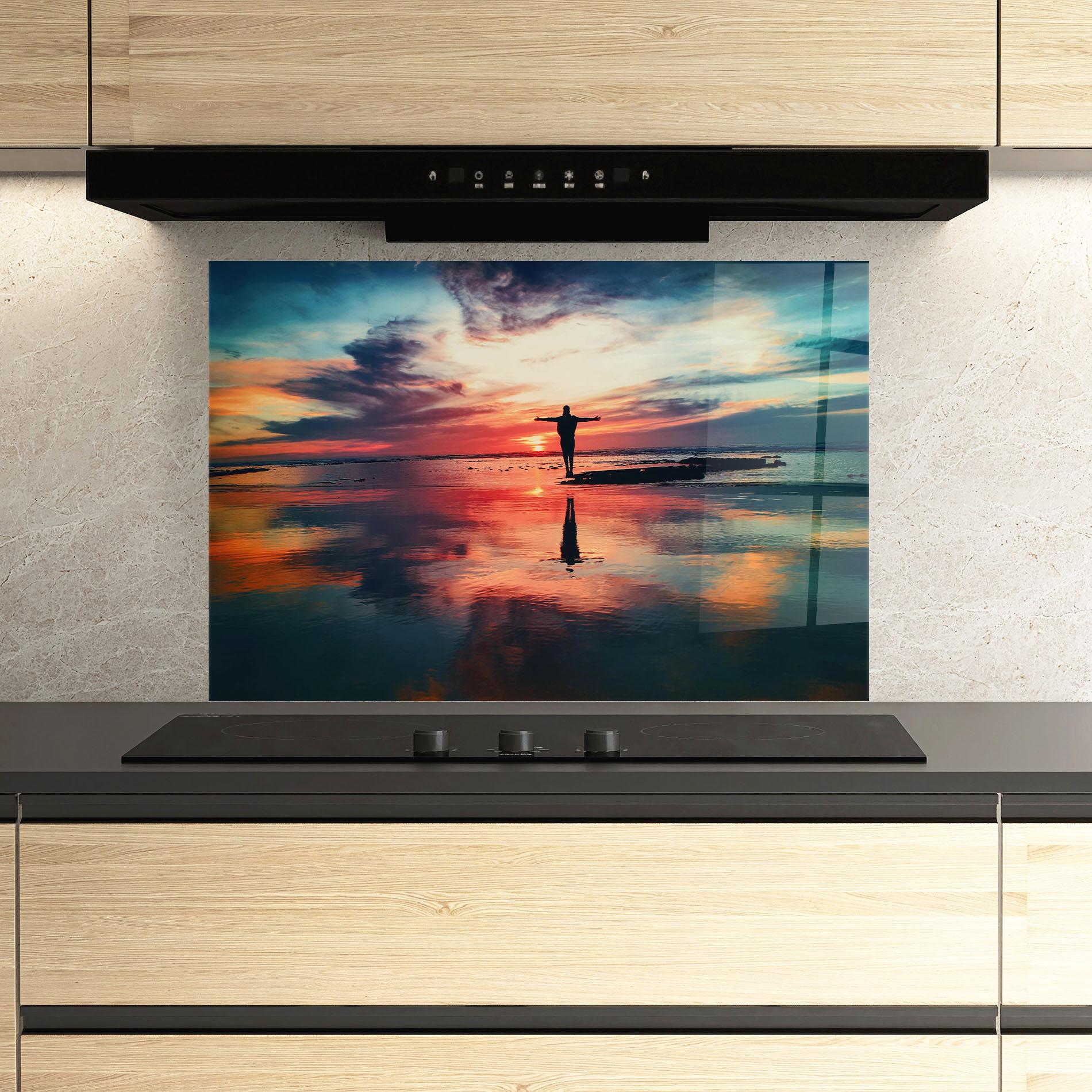 Konyhai üveg hátfal Freedom Feeling mockup 3