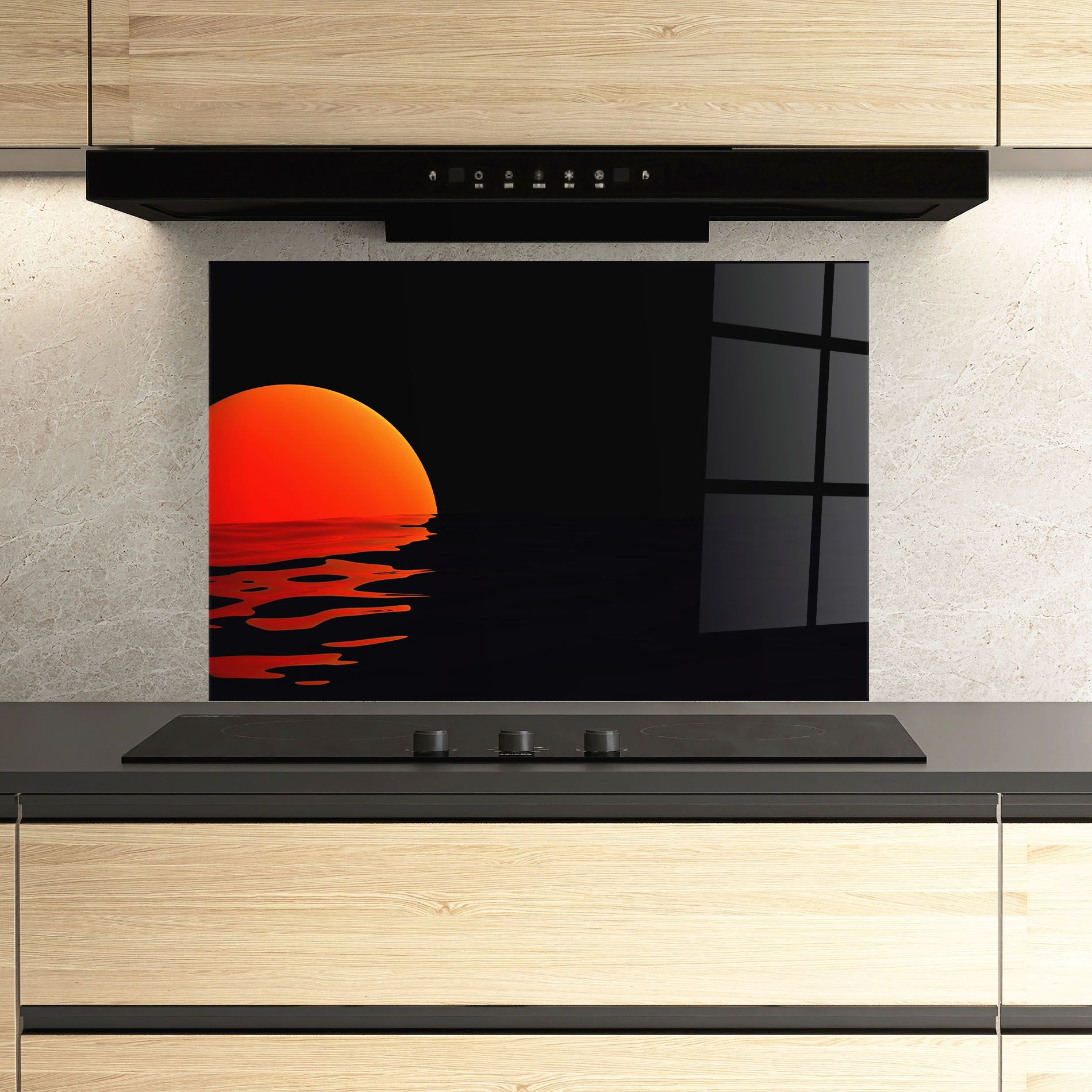 Red Evening Sunset mockup 3