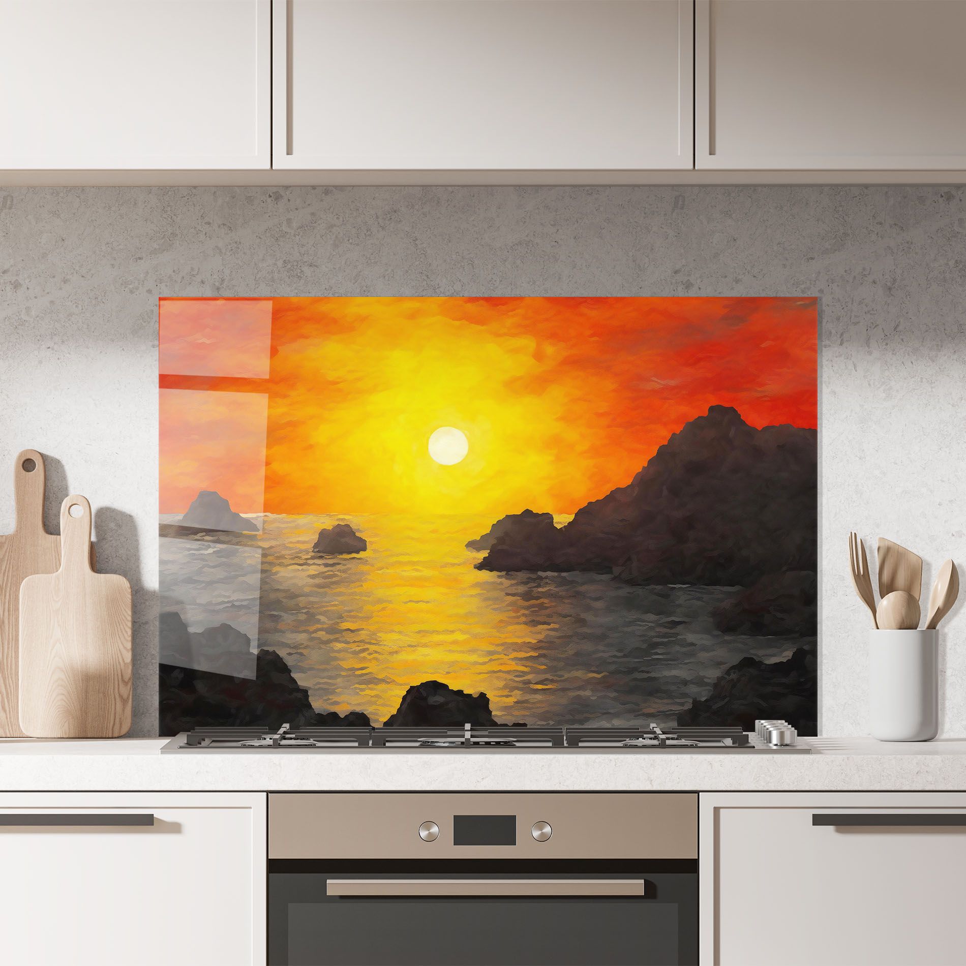 Mountains Rocks Painting mockup 7