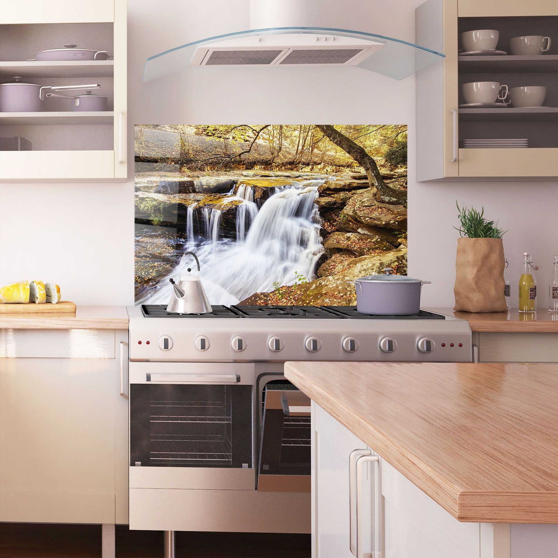 Pretty Autumn Waterfall mockup 1