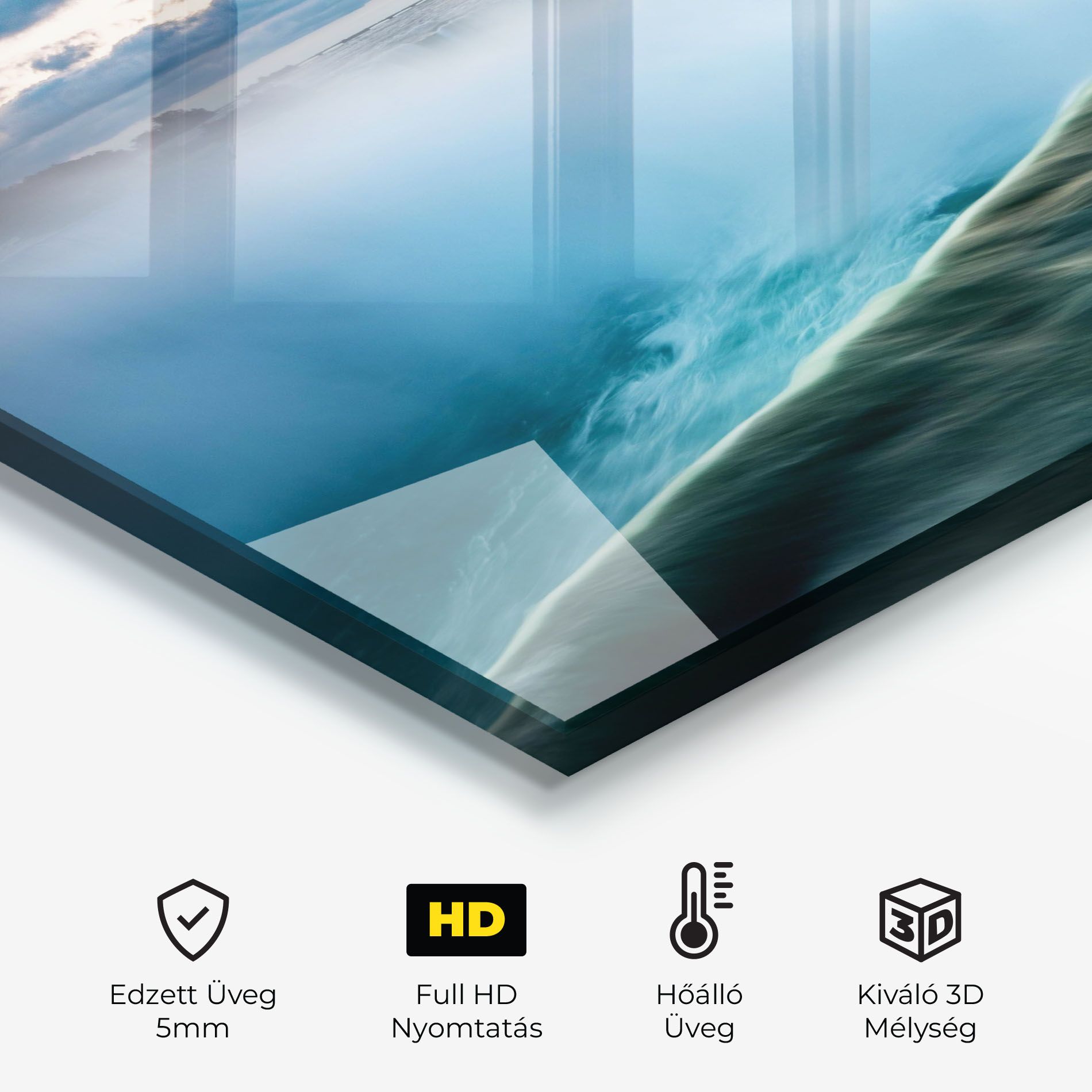 Dreamy Blue Waterfall mockup 2