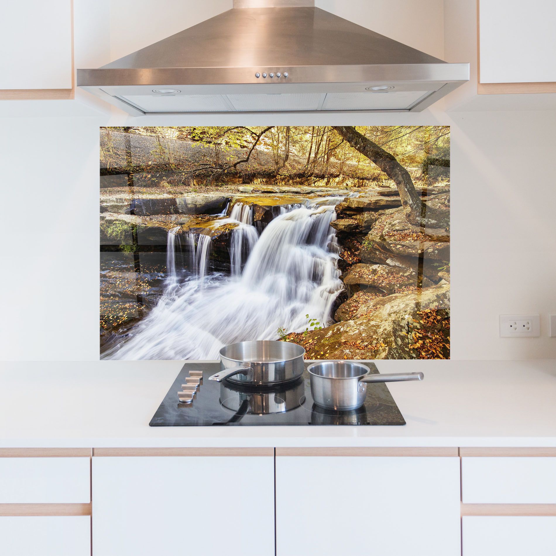 Pretty Autumn Waterfall mockup 5