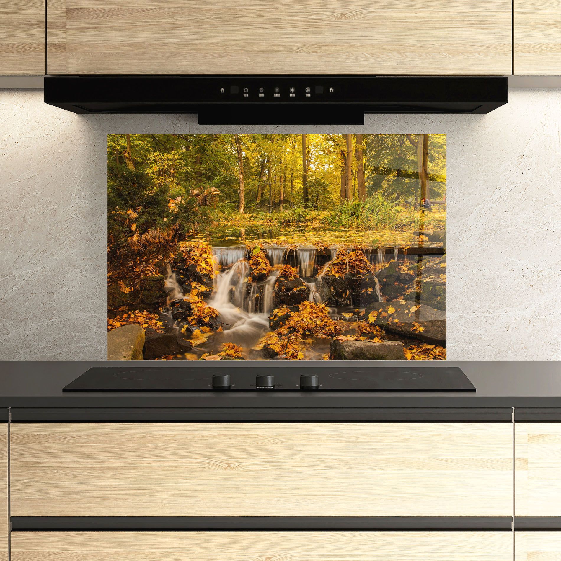 Autumn Pretty Waterfall mockup 3