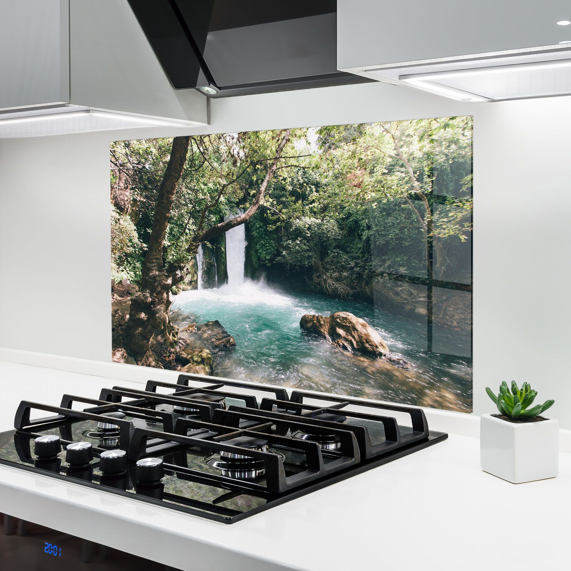 Beautiful Blue Waterfall mockup 6