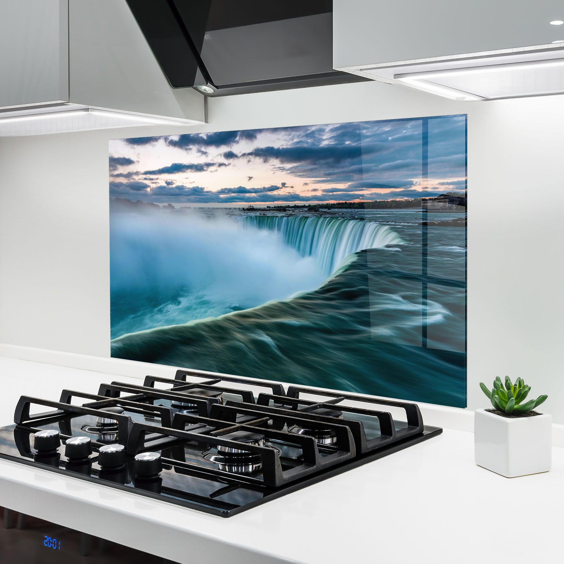 Dreamy Blue Waterfall mockup 6