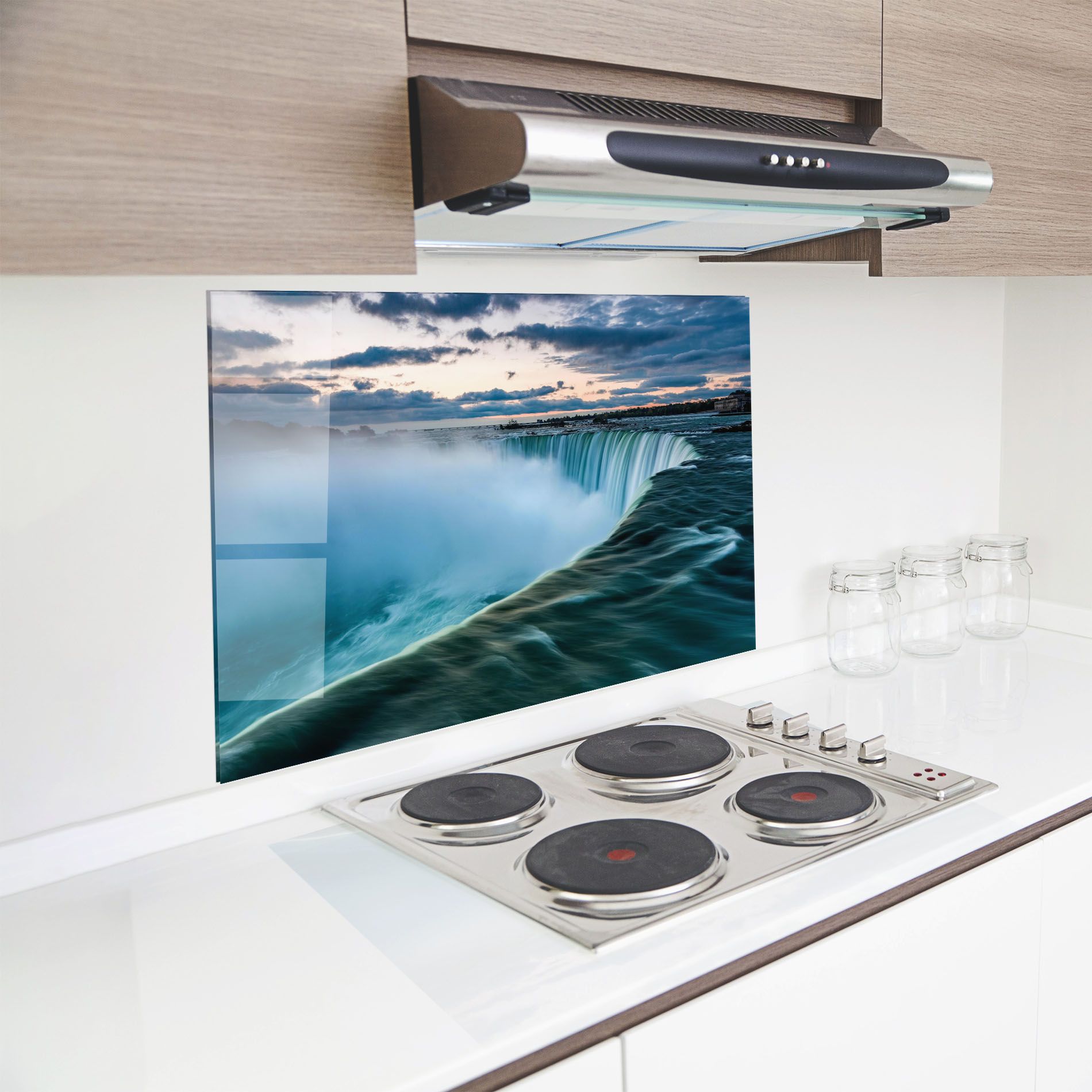 Dreamy Blue Waterfall mockup 8