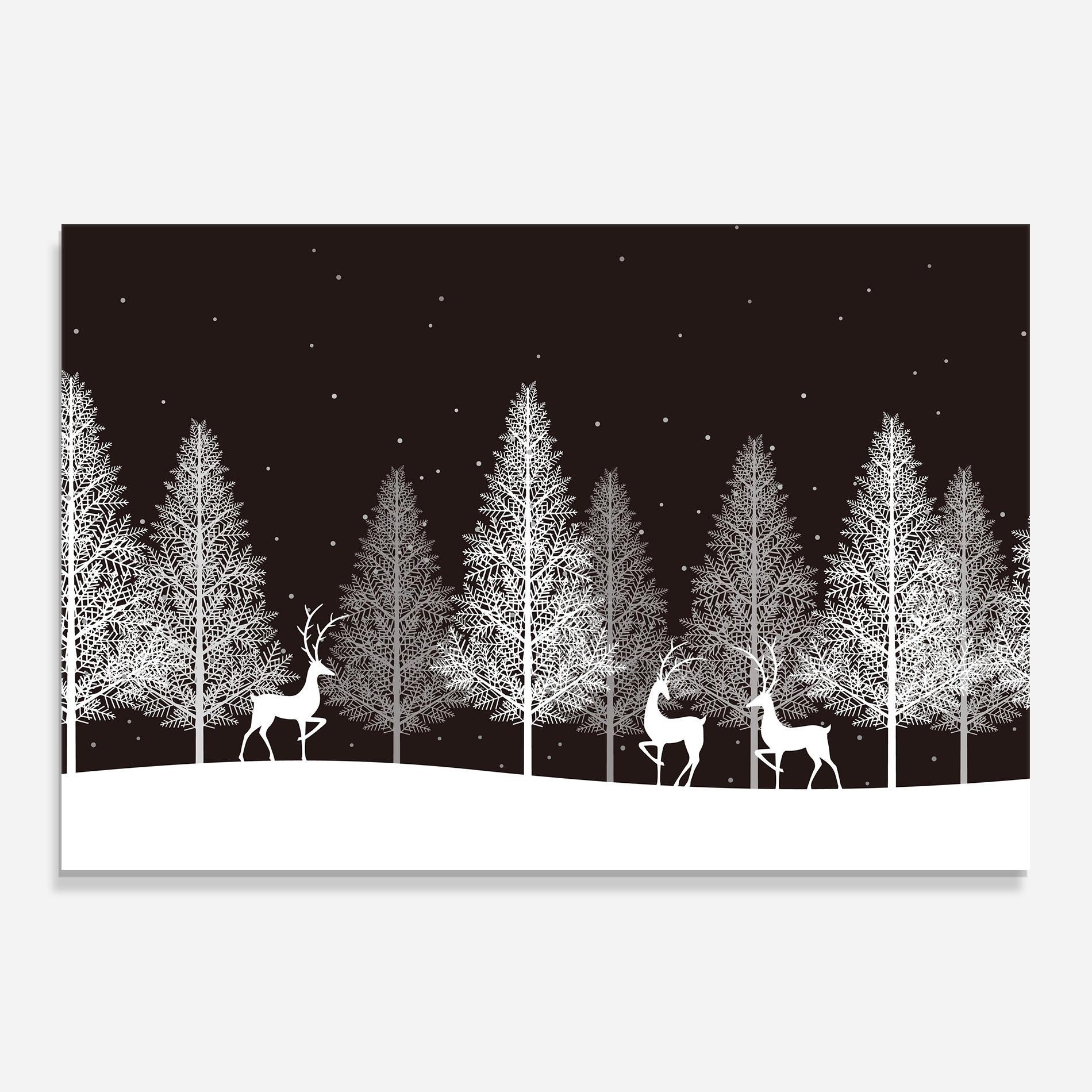 Konyhai üveg hátfal Brown Sky Winter mockup 0