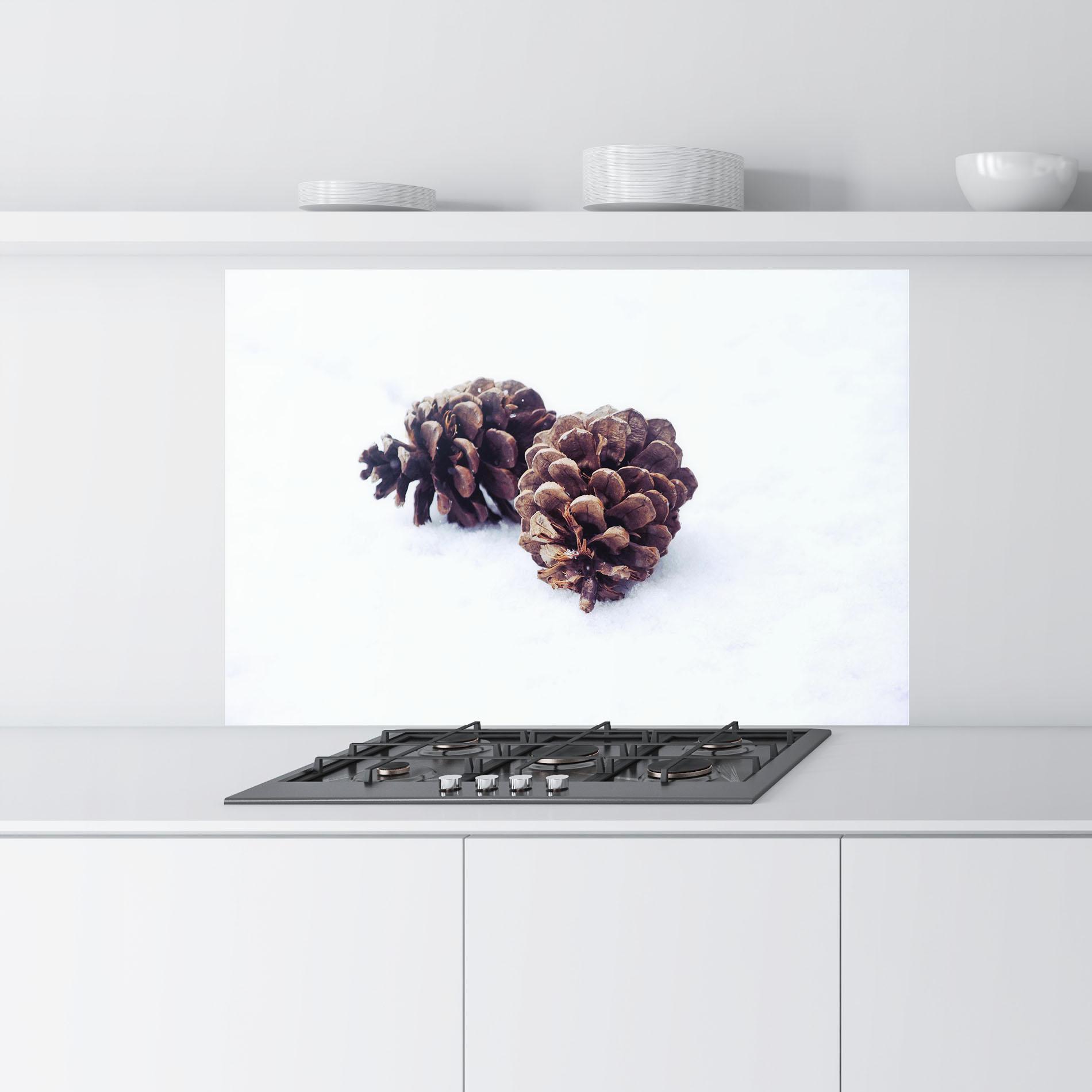 Konyhai üveg hátfal Snow Cones mockup 9