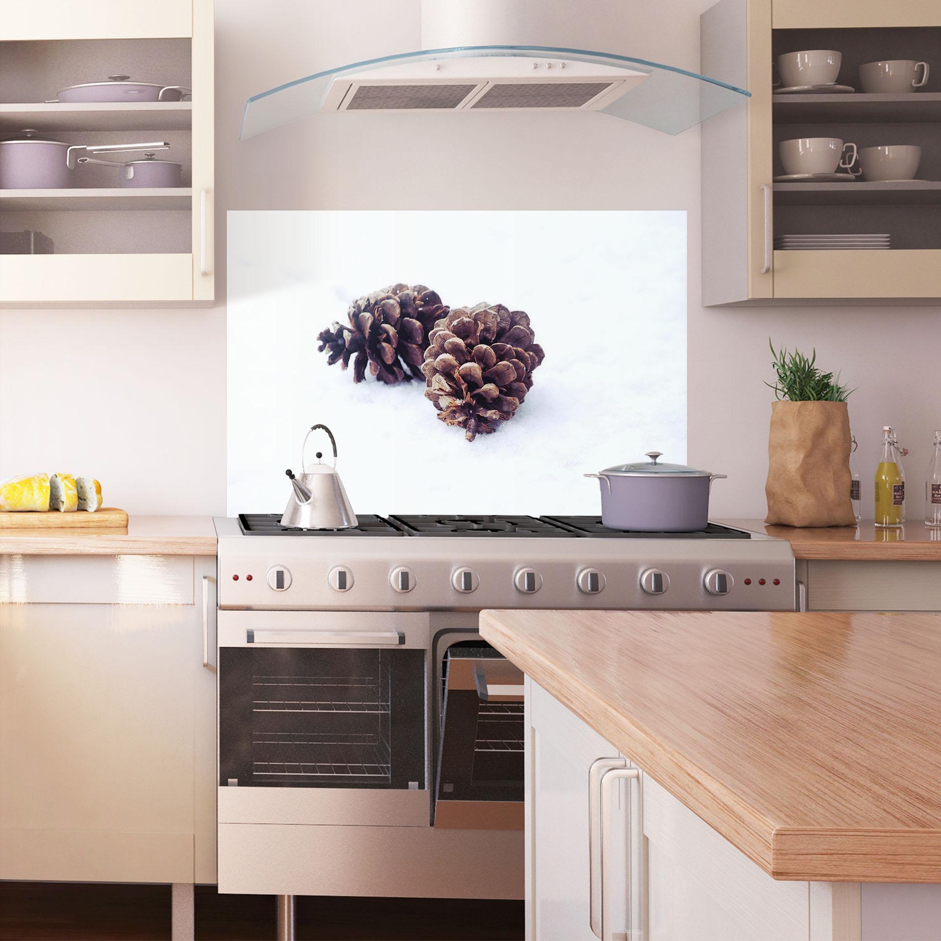 Konyhai üveg hátfal Snow Cones mockup 1