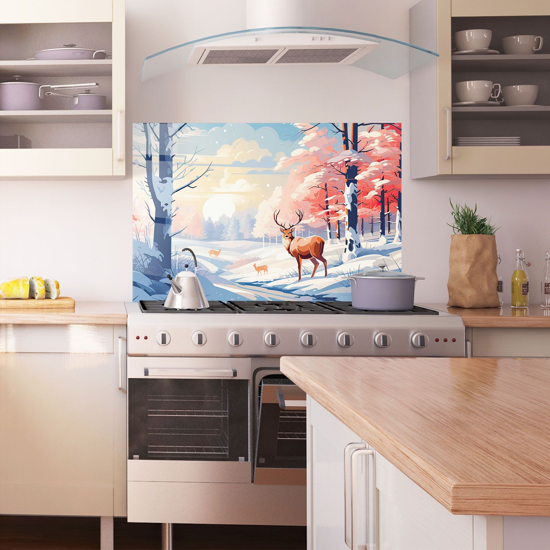 Winter Deer Art mockup 1