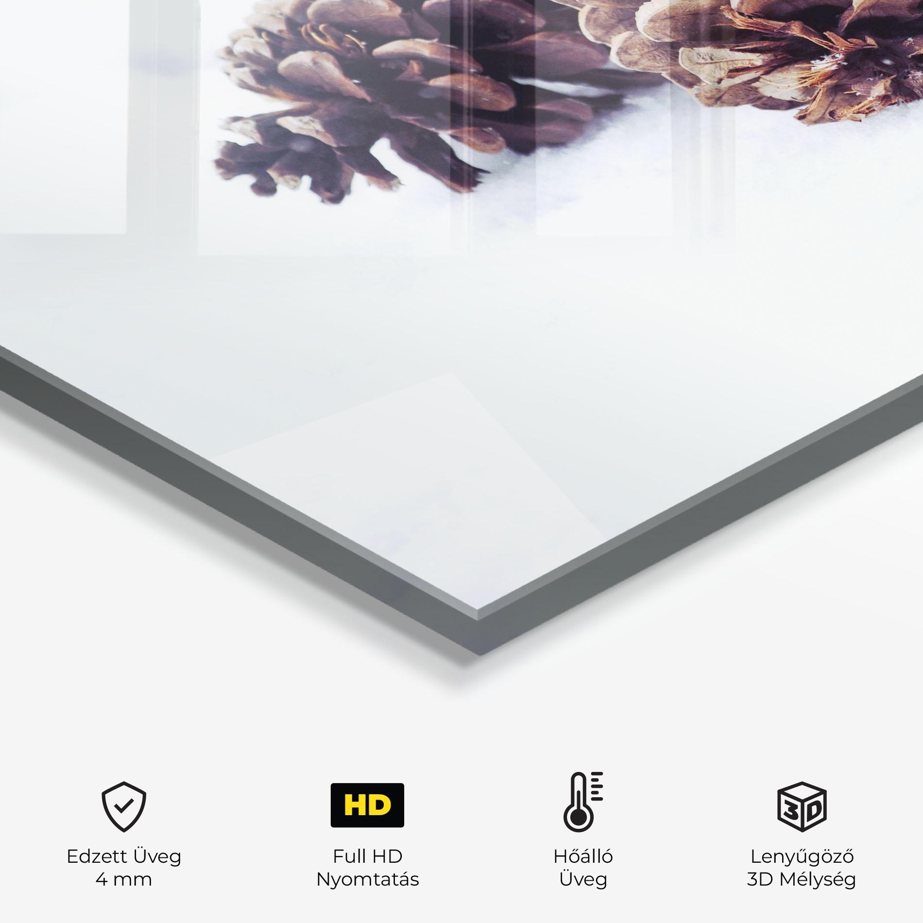 Konyhai üveg hátfal Snow Cones mockup 2