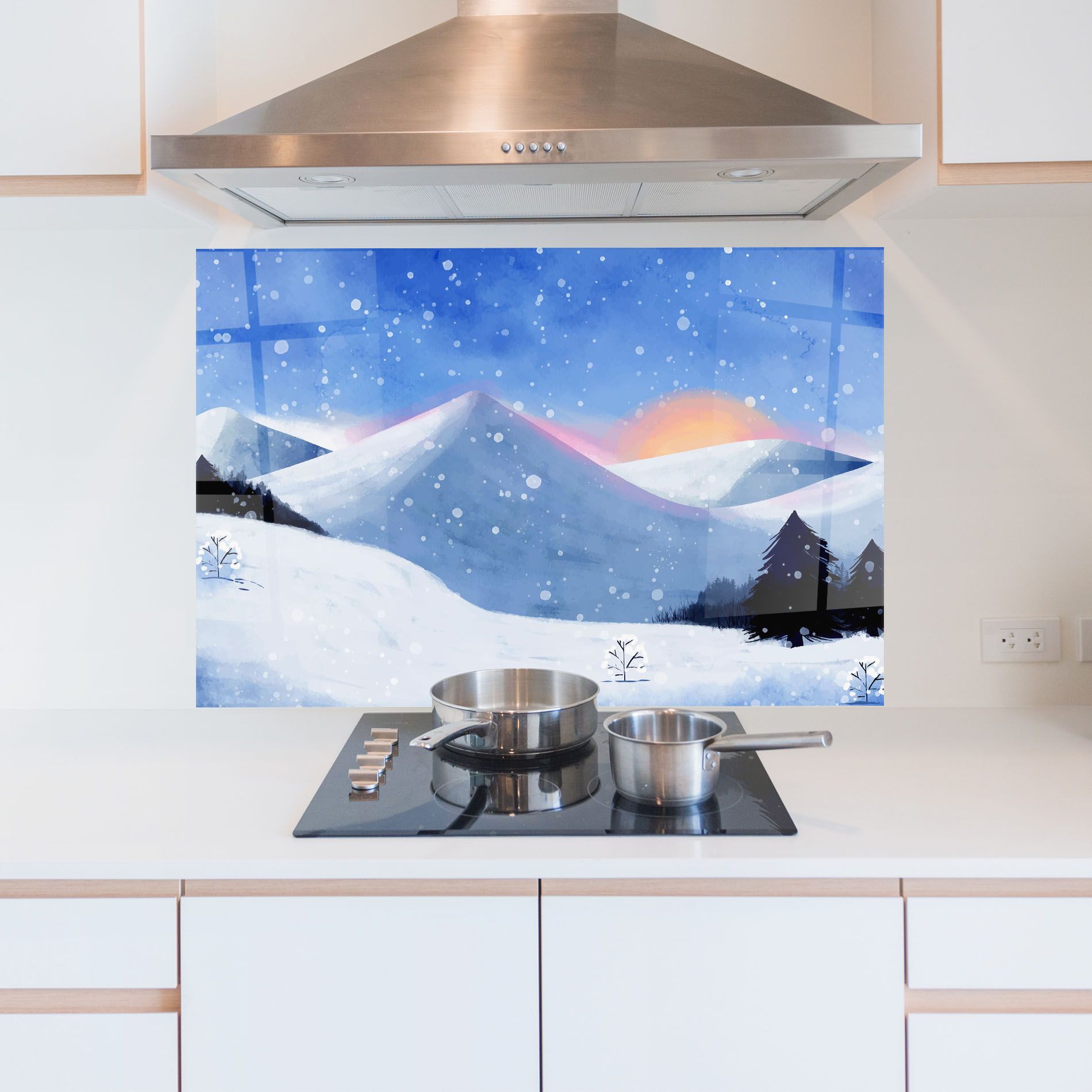 Mountain Snow Art mockup 5