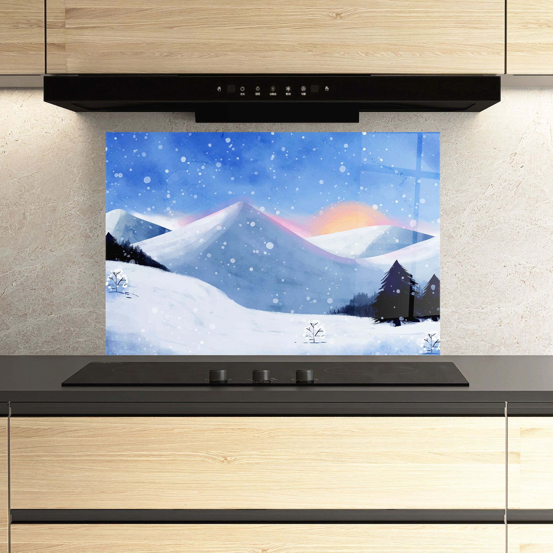 Mountain Snow Art mockup 3