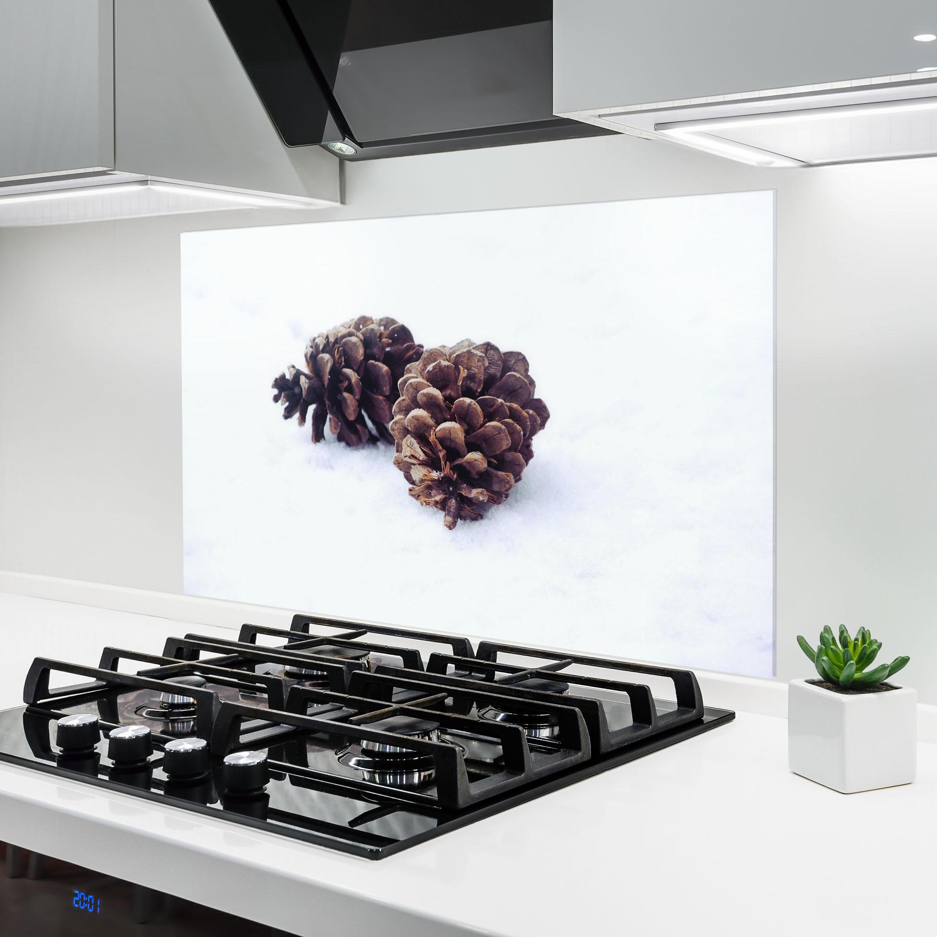 Konyhai üveg hátfal Snow Cones mockup 6