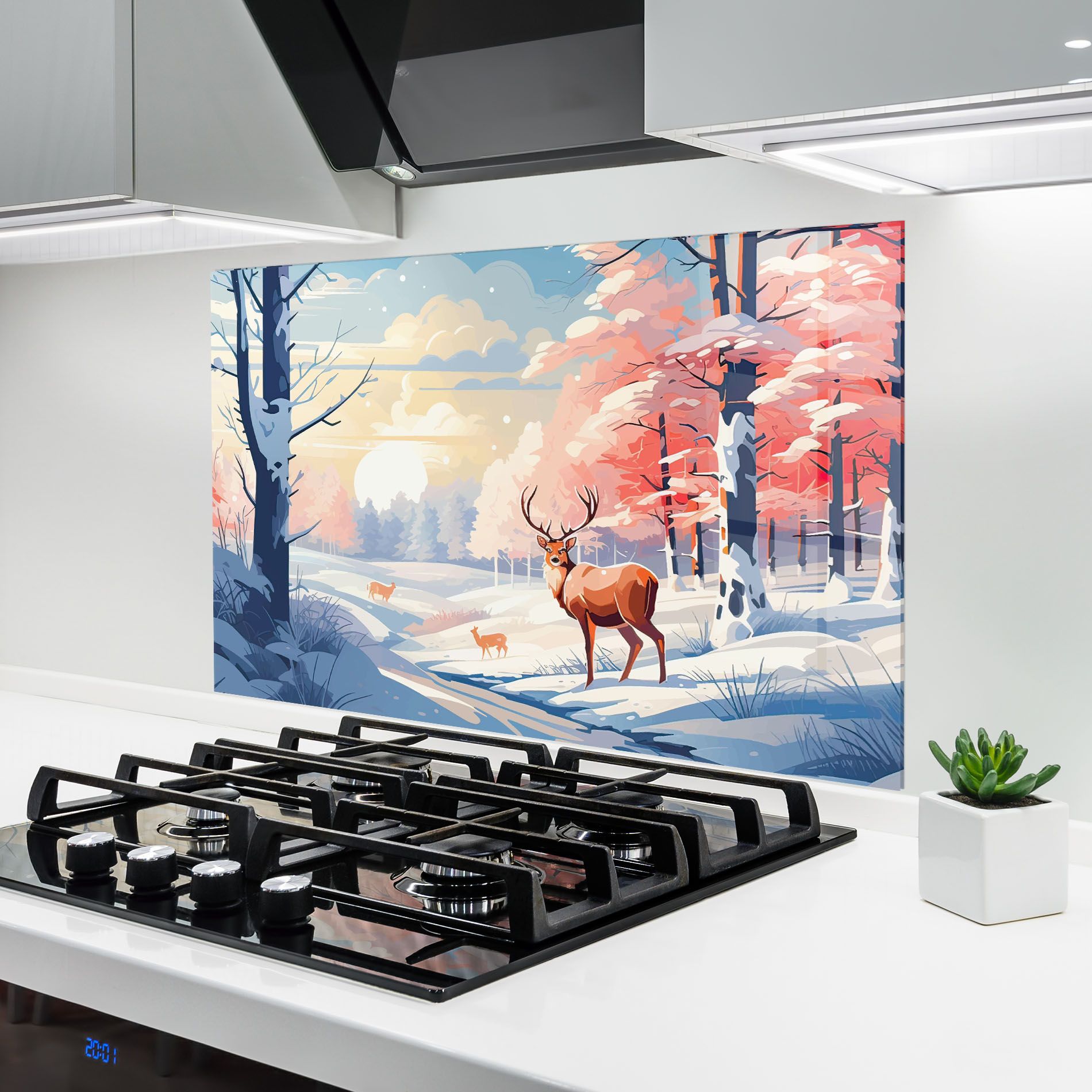 Winter Deer Art mockup 6