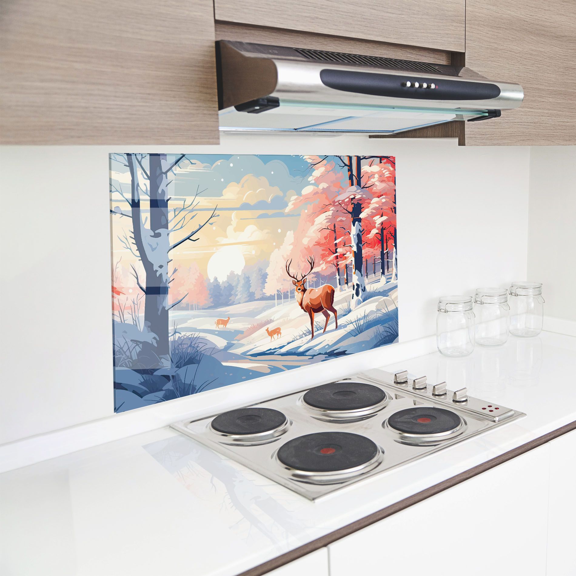 Winter Deer Art mockup 8