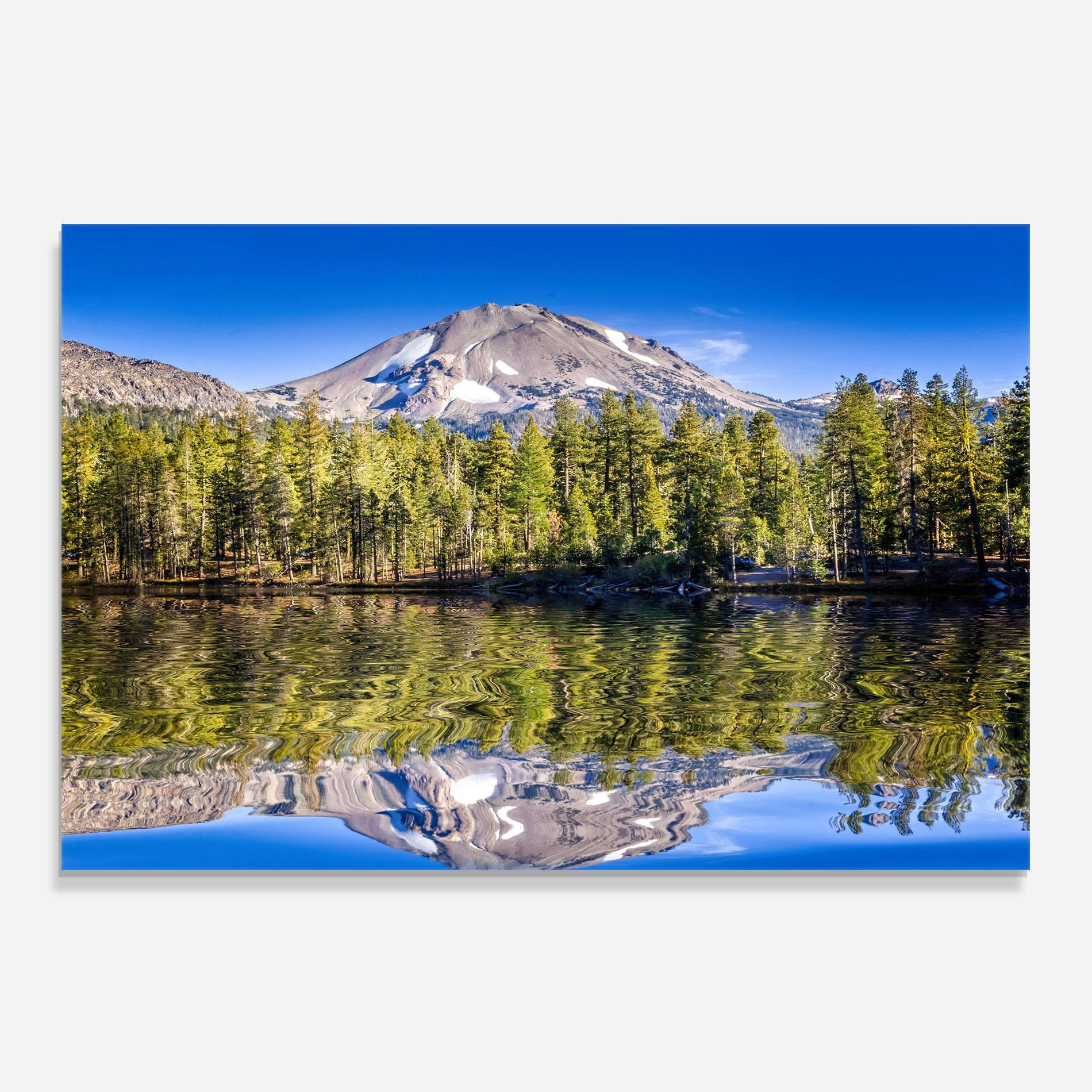 Konyhai üveg hátfal Green Tree Lake mockup 0