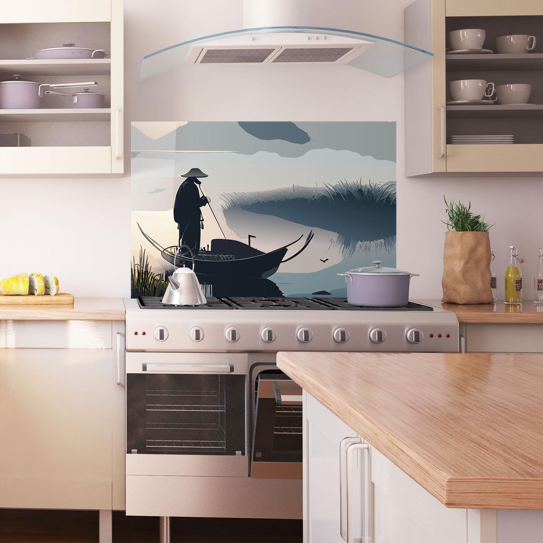 Konyhai üveg hátfal Japan Lake Man mockup 1