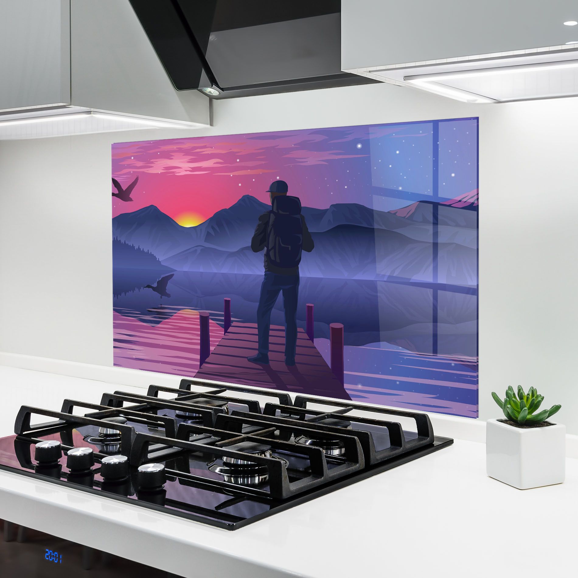 Lake Pink Night mockup 6