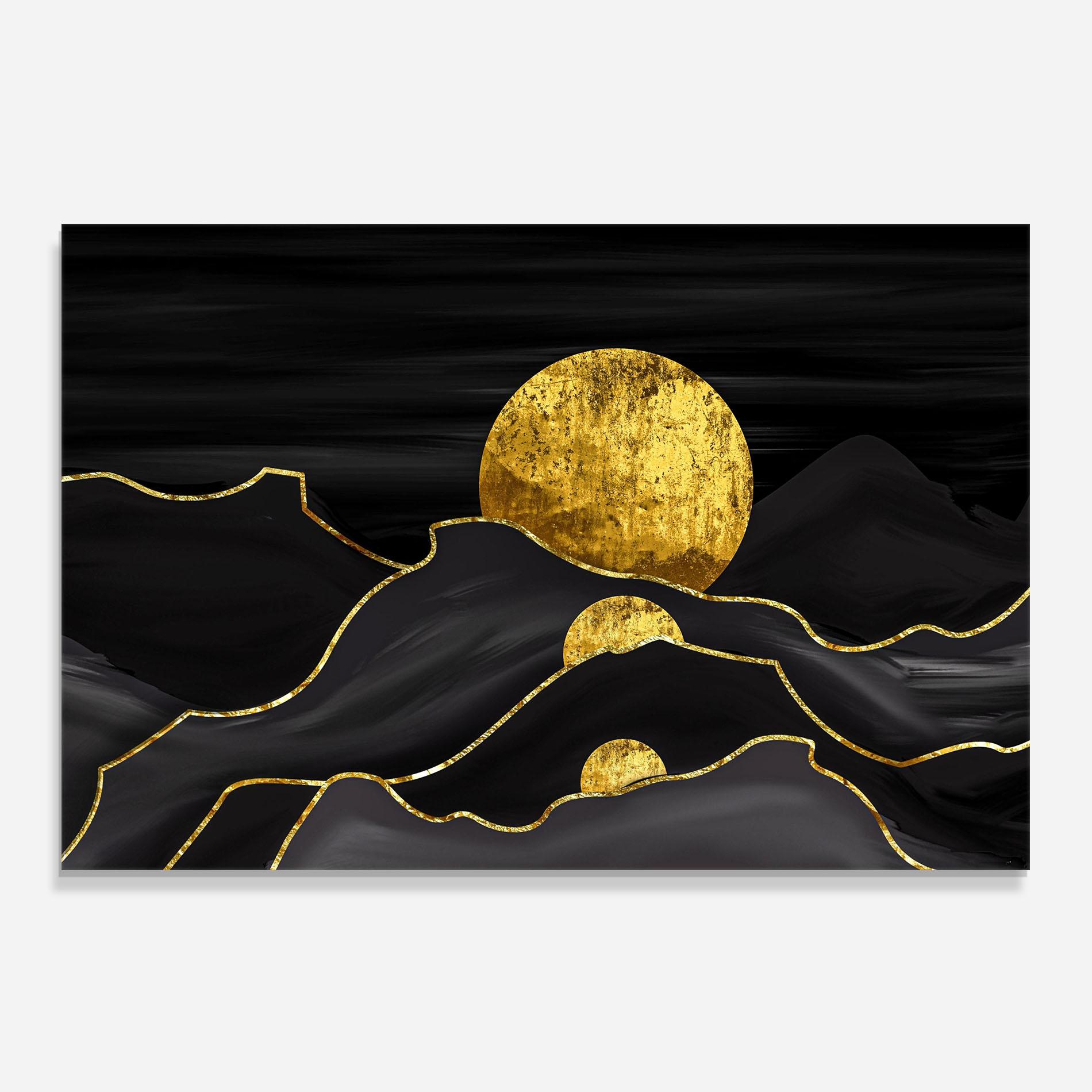 Konyhai üveg hátfal Black Moutains mockup 0