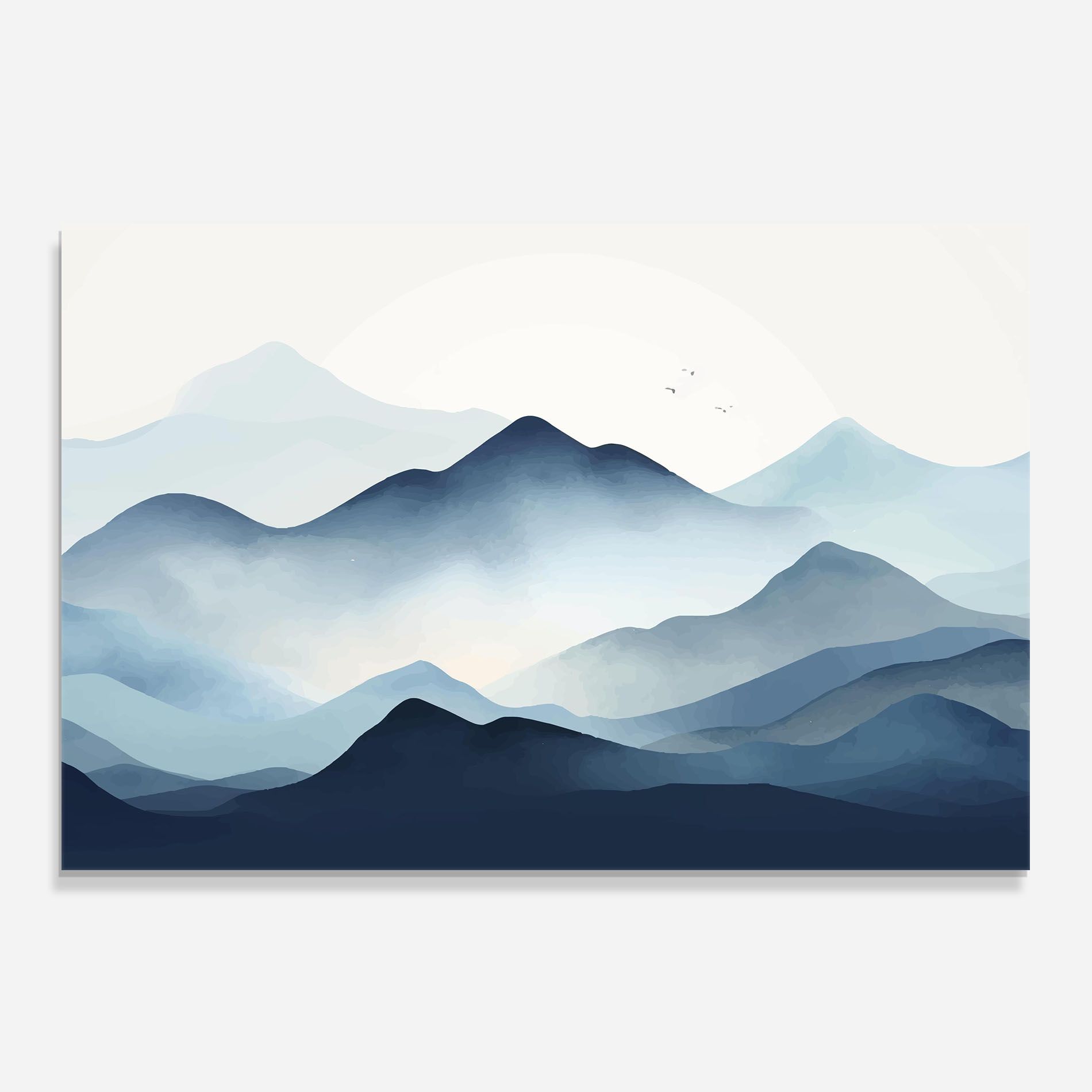 Blue Foggy Mountain mockup 0