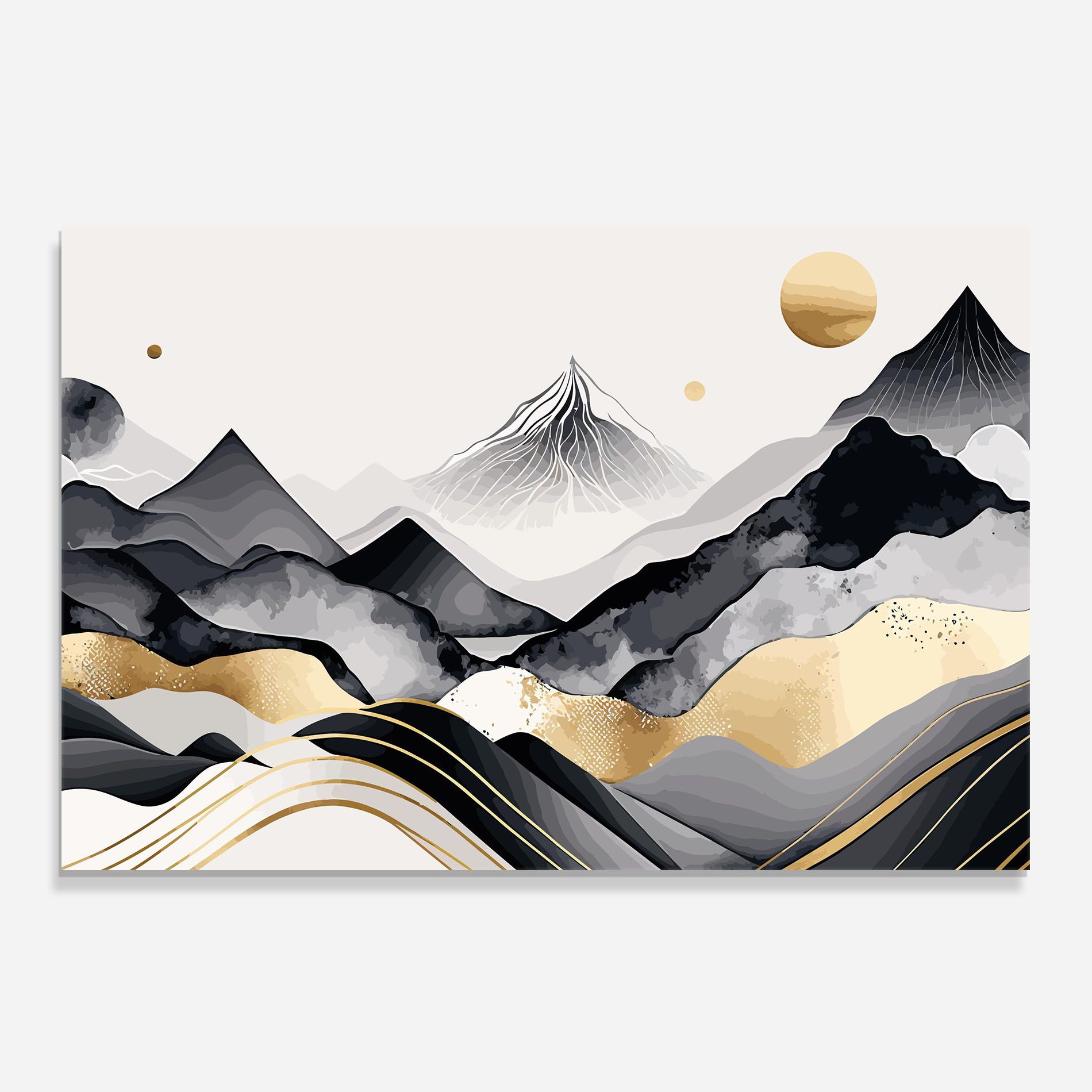 Gold Black Mountain mockup 0