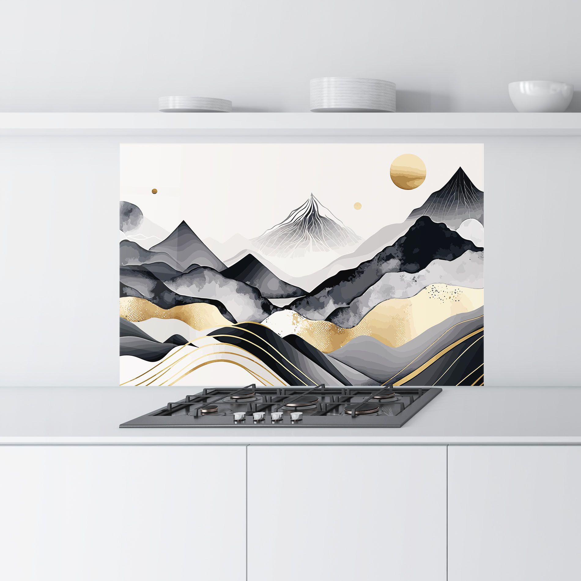 Gold Black Mountain mockup 9