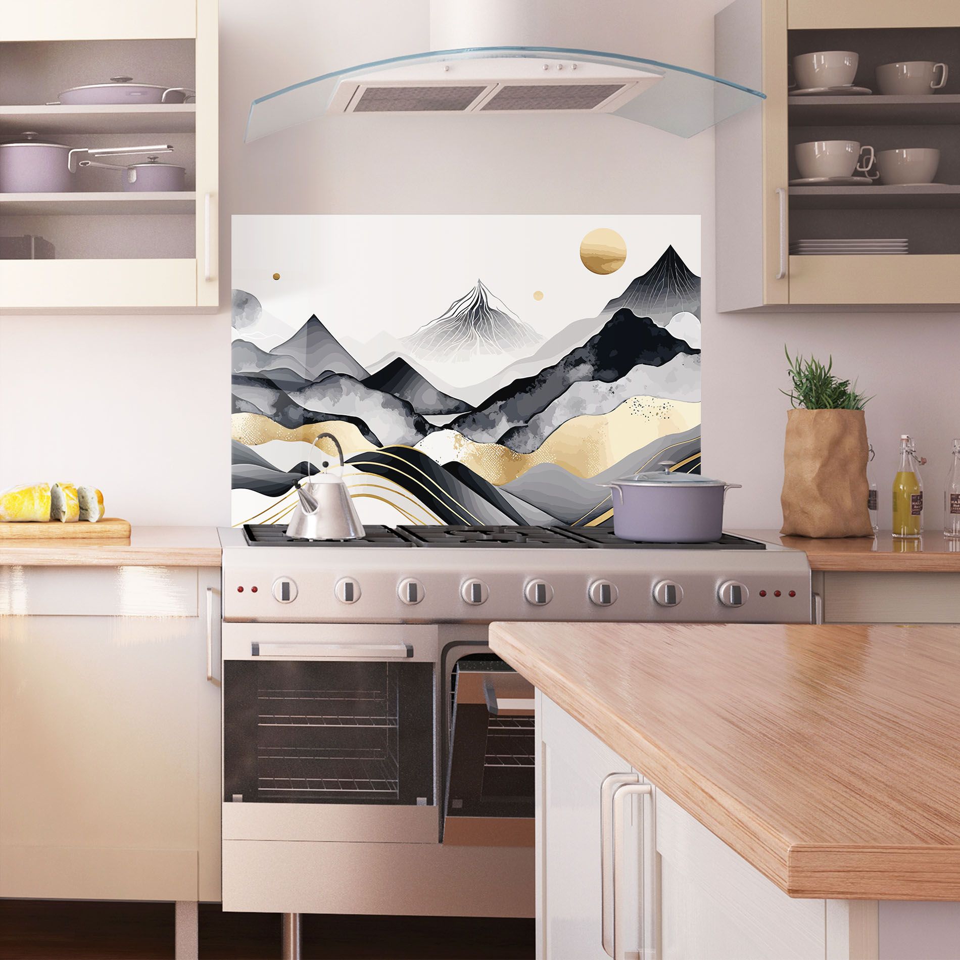 Gold Black Mountain mockup 1