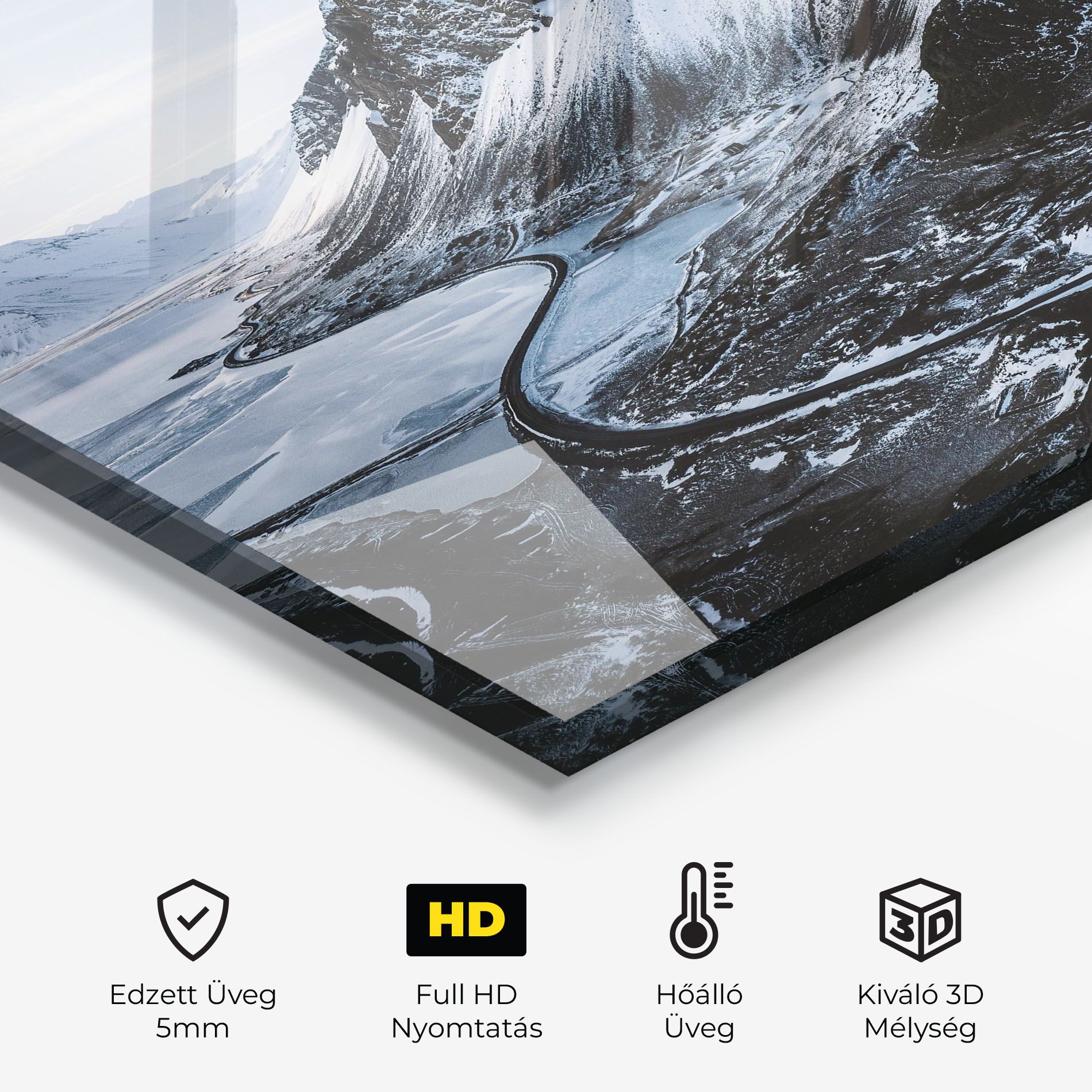 Black Snowy Mountain mockup 2