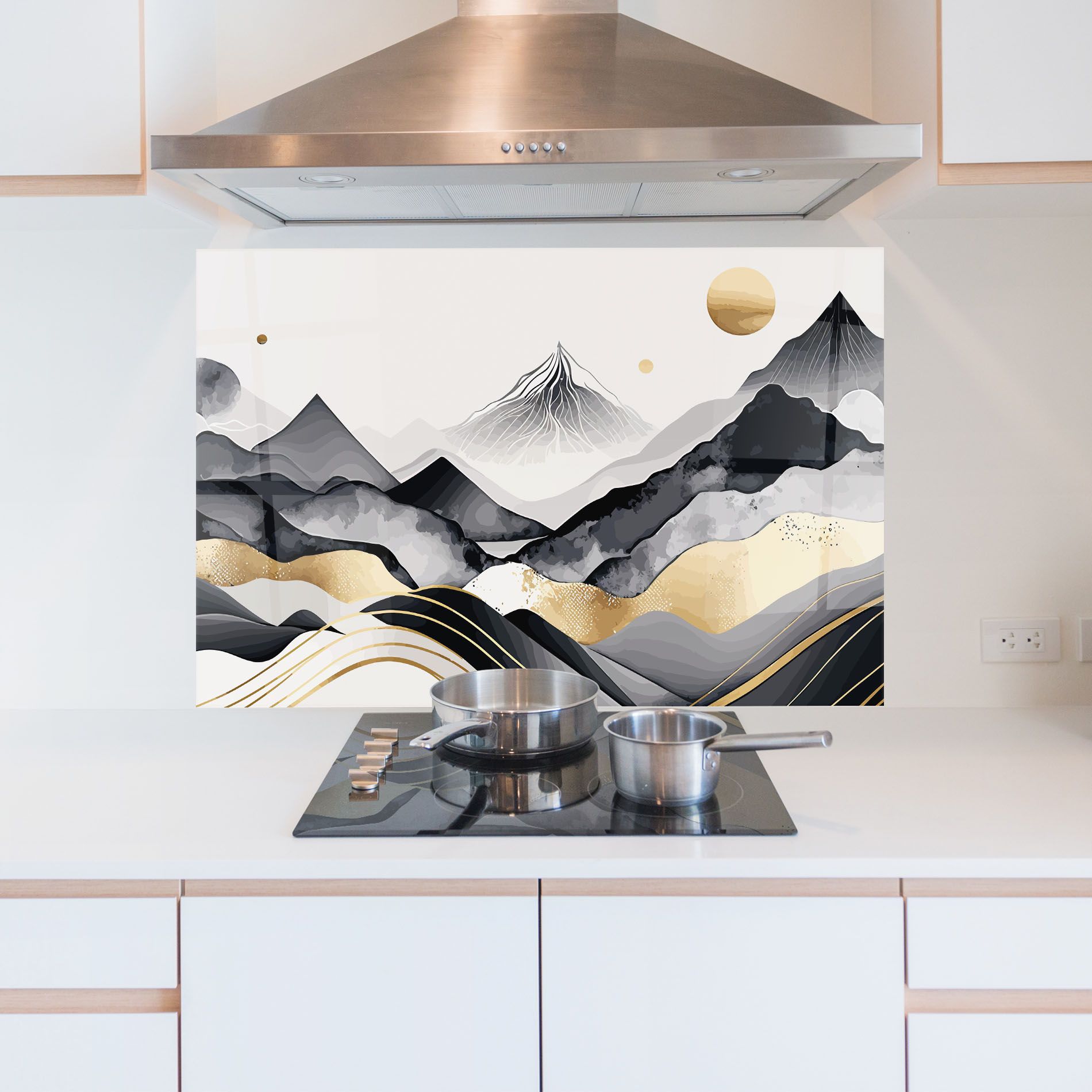 Gold Black Mountain mockup 5