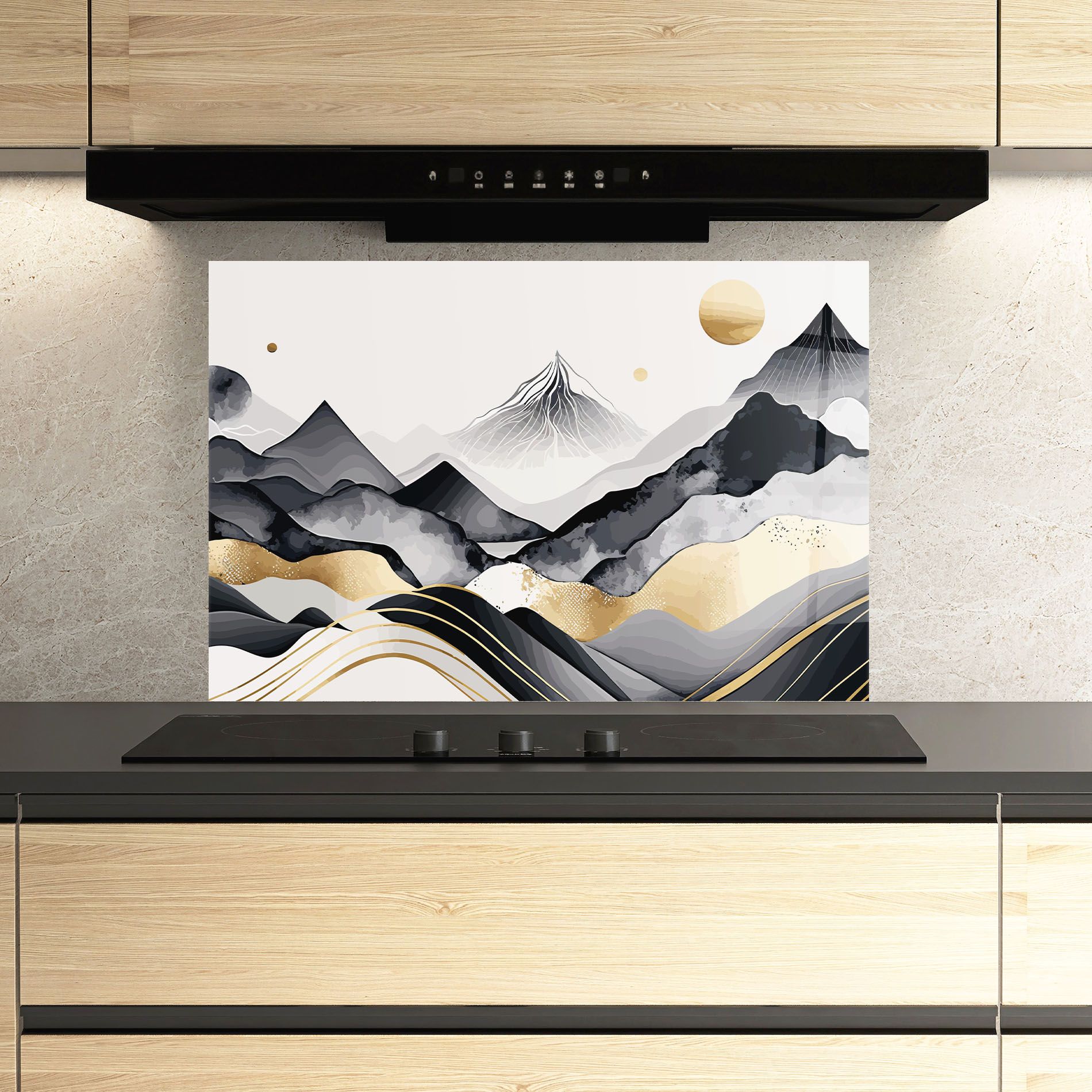 Gold Black Mountain mockup 3